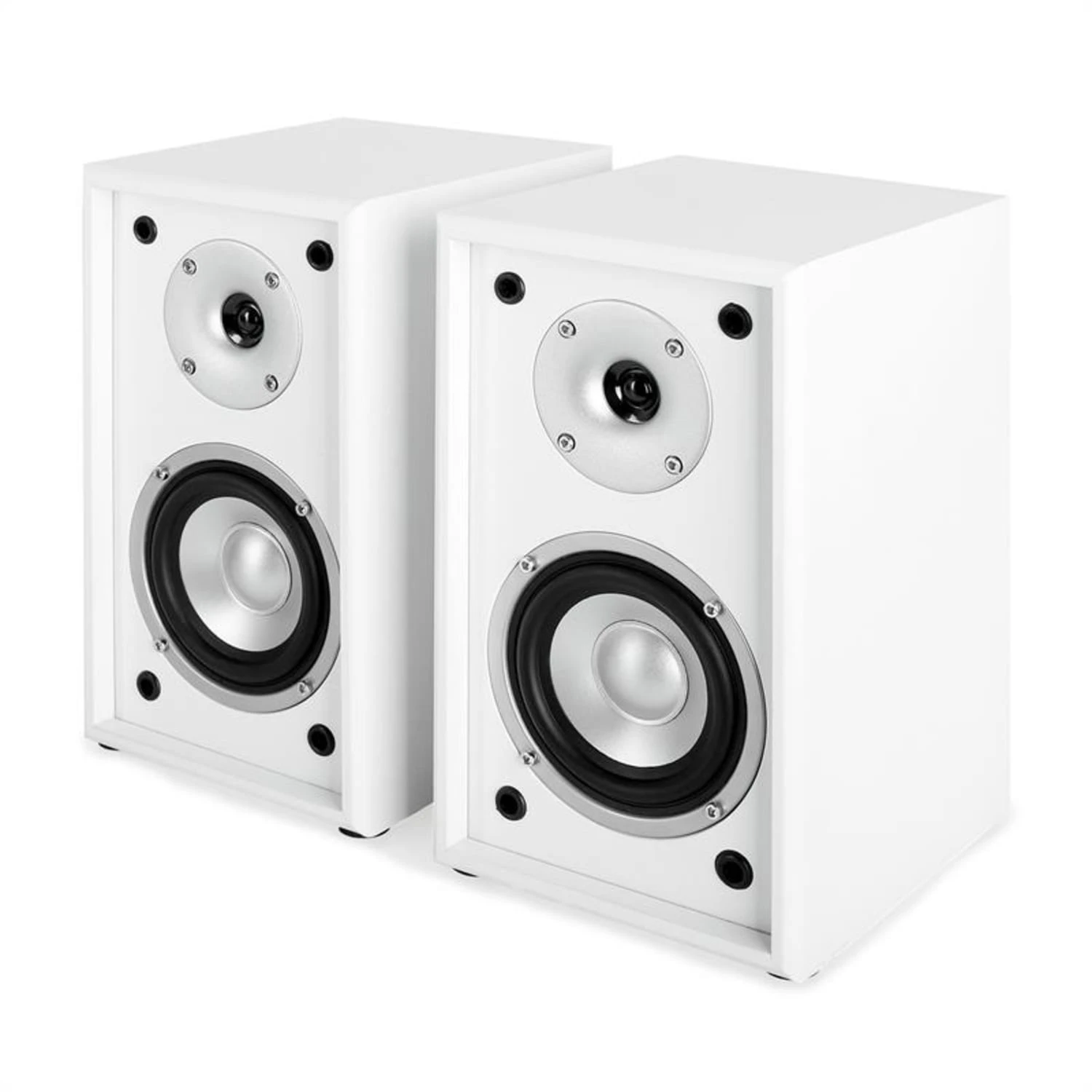 Linie-300-SF-WH Regal-Lautsprecher 70W RMS Passiv Paar Weiß-Schwarz – Bild 5