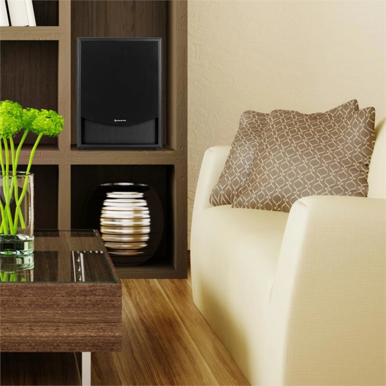 Linie-300-SW-BK Aktiv-Subwoofer AUX Schwarz – Bild 5