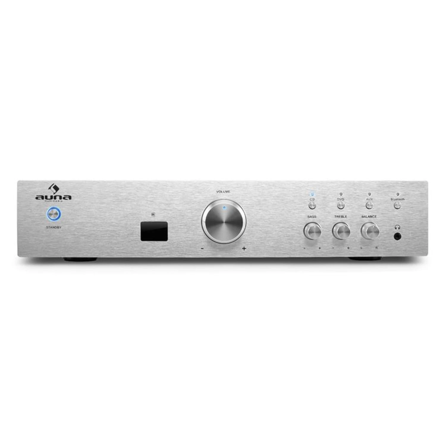 AV2-CD508BT HiFi-Verstärker 600Wmax. AUX Bluetooth Silber – Bild 3
