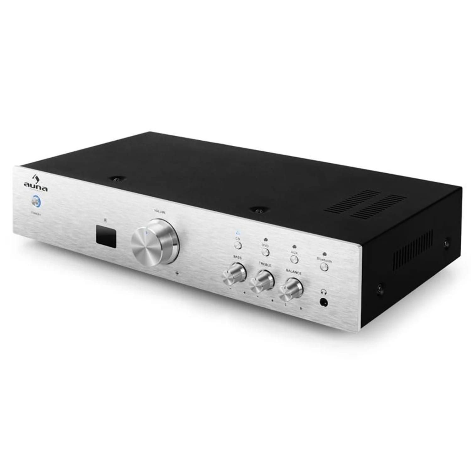 AV2-CD508BT HiFi-Verstärker 600Wmax. AUX Bluetooth Silber – Bild 6
