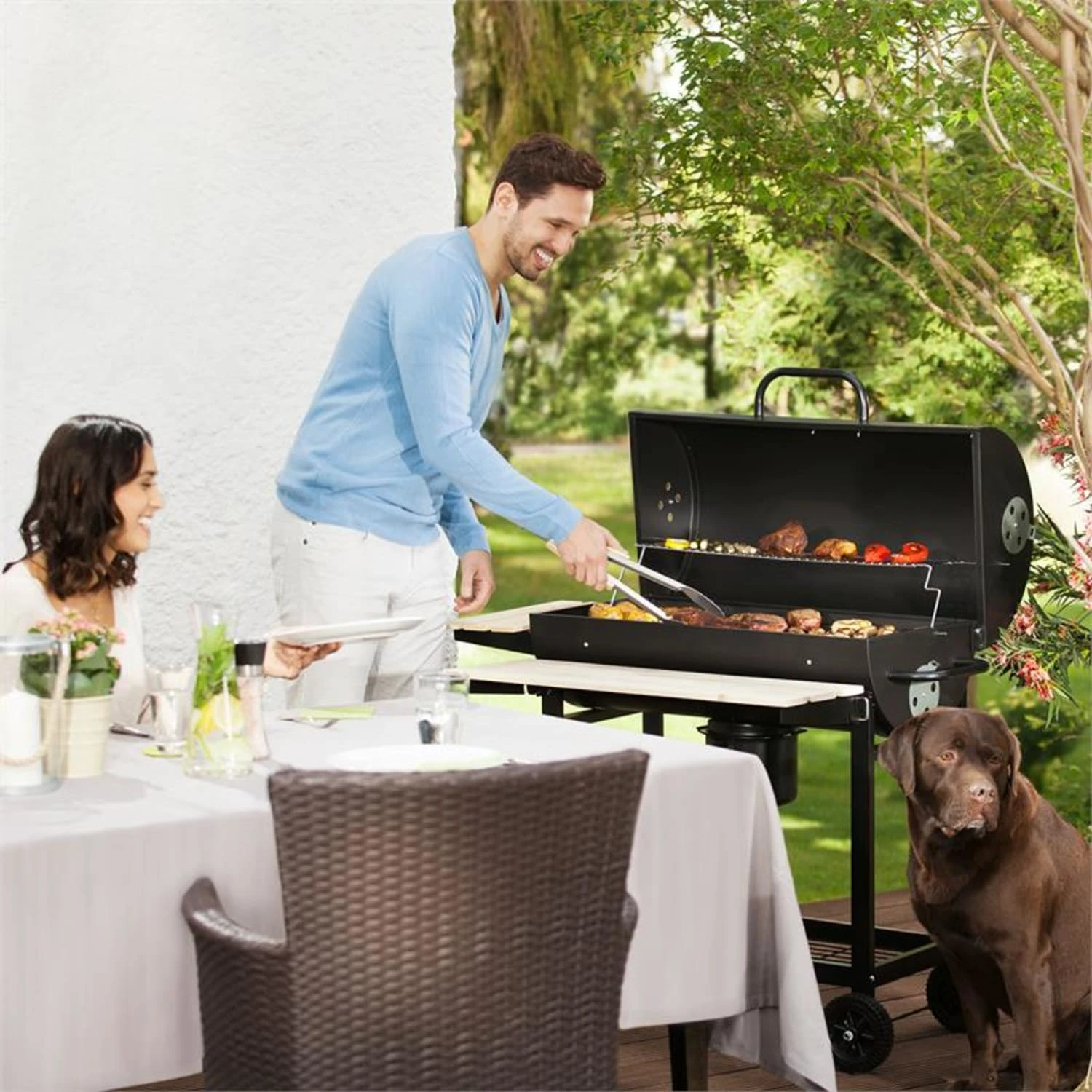 Beef Butler Holzkohlegrill Smoker – Bild 2