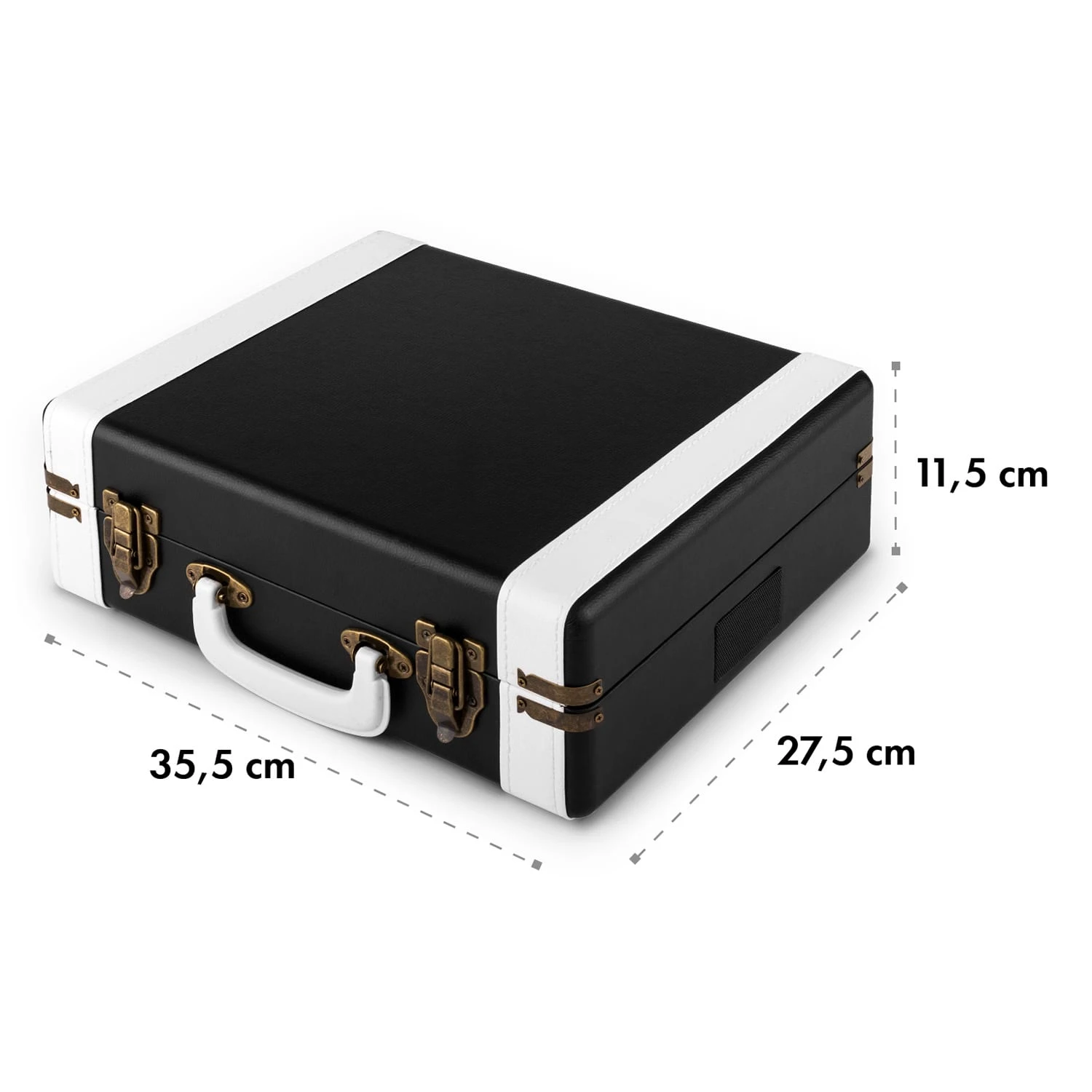 Jerry Lee Retro-Plattenspieler LP USB Schwarz-weiß – Bild 7