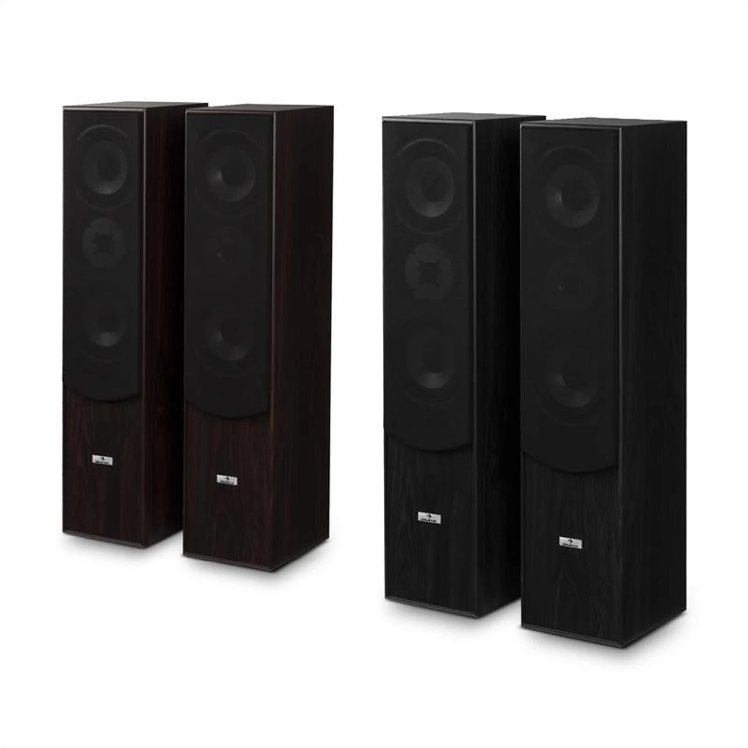 L766 3-Wege Bassreflex HiFi Boxen-Paar Schwarz – Bild 6