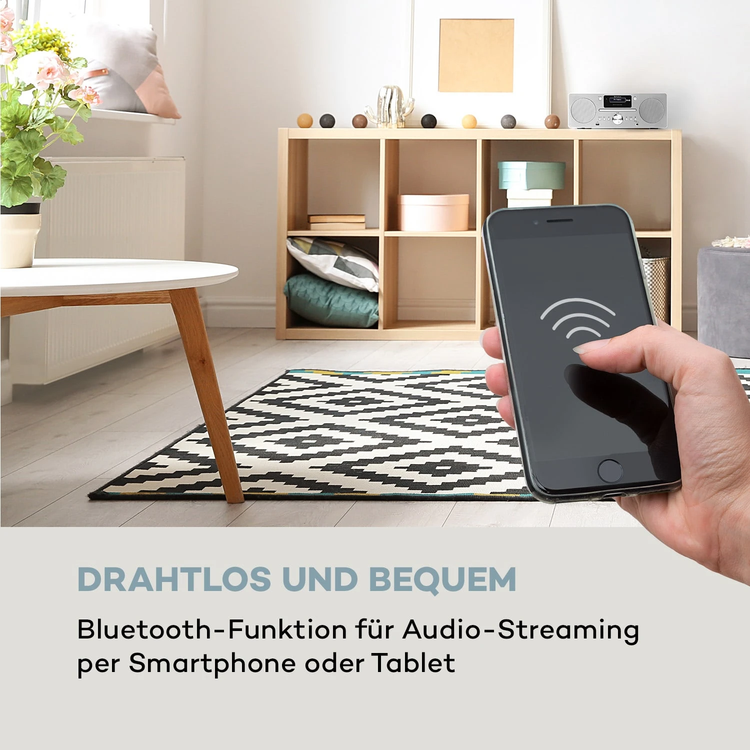 Harvard Micro-Stereoanlage DAB+ UKW-Tuner BT CD-Player USB-Charger – Bild 4