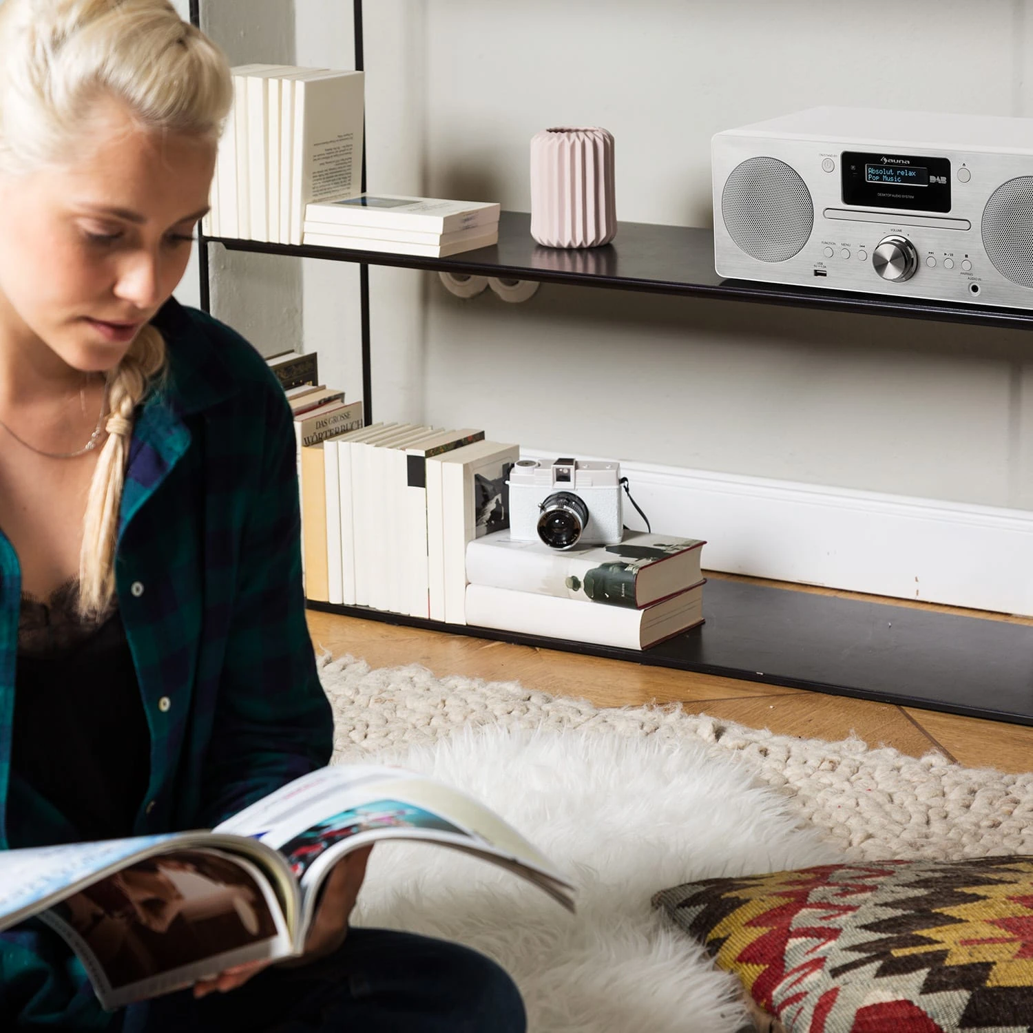 Harvard Micro-Stereoanlage DAB+ UKW-Tuner BT CD-Player USB-Charger – Bild 2