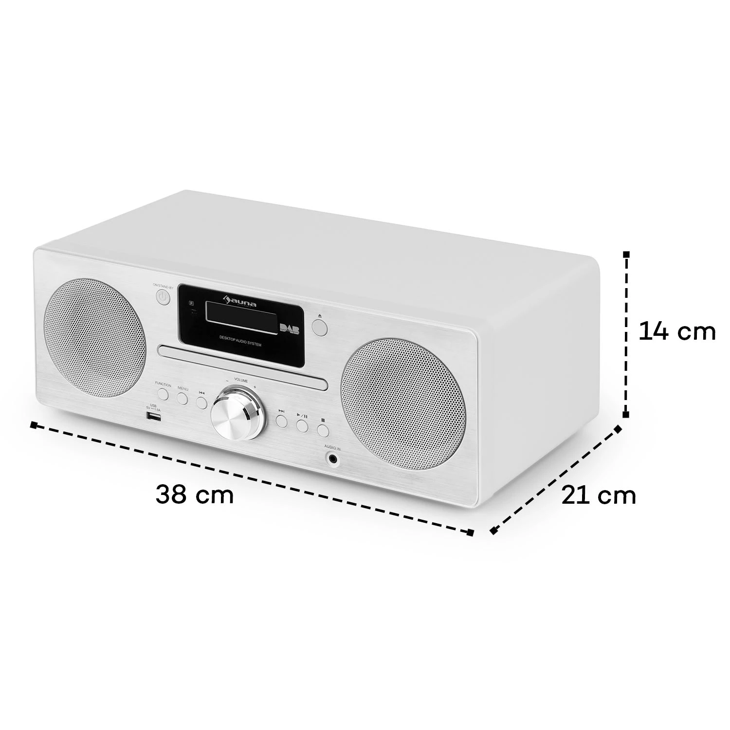 Harvard Micro-Stereoanlage DAB+ UKW-Tuner BT CD-Player USB-Charger – Bild 7