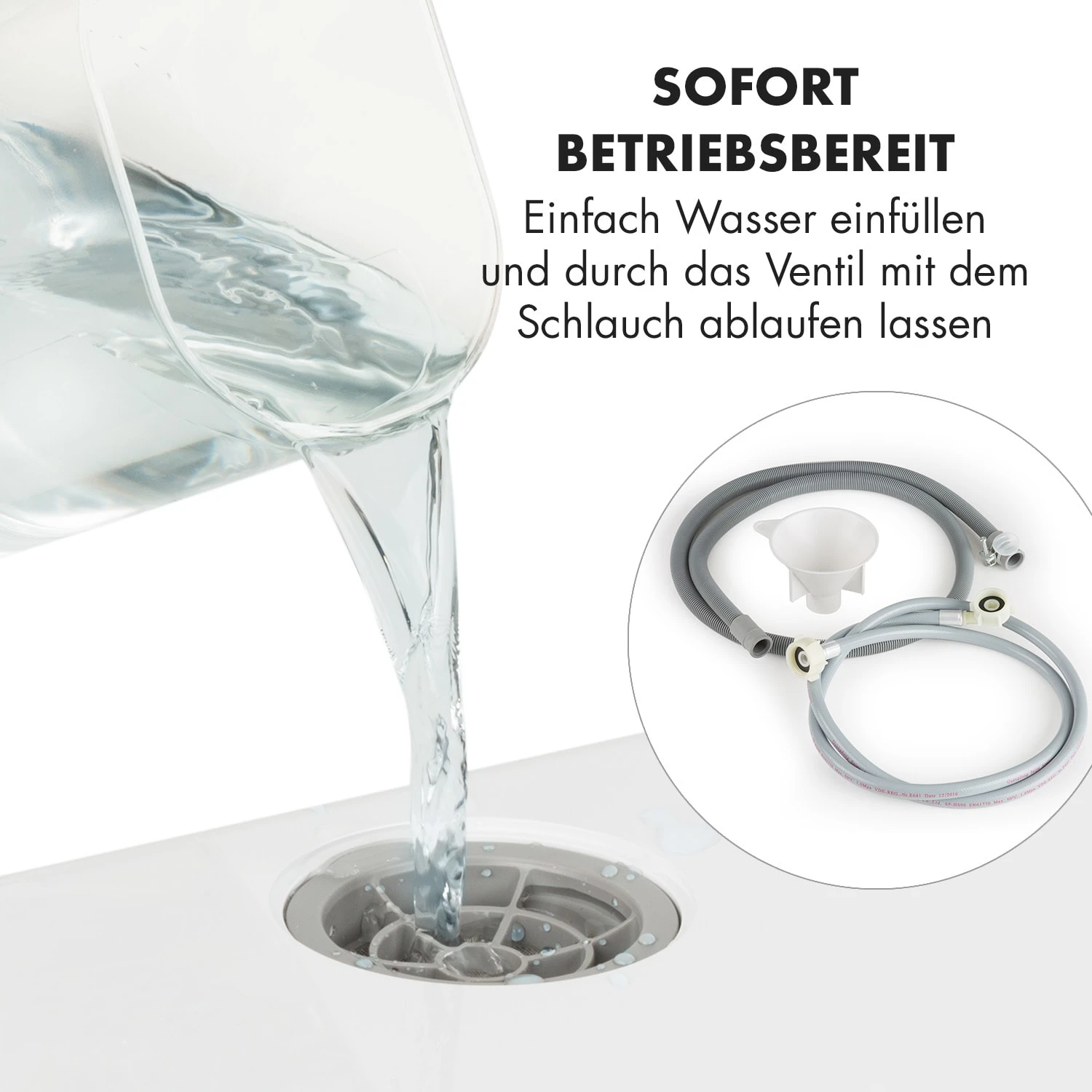 Amazonia Mini Geschirrspülmaschine 6 Programme LED-Display – Bild 8