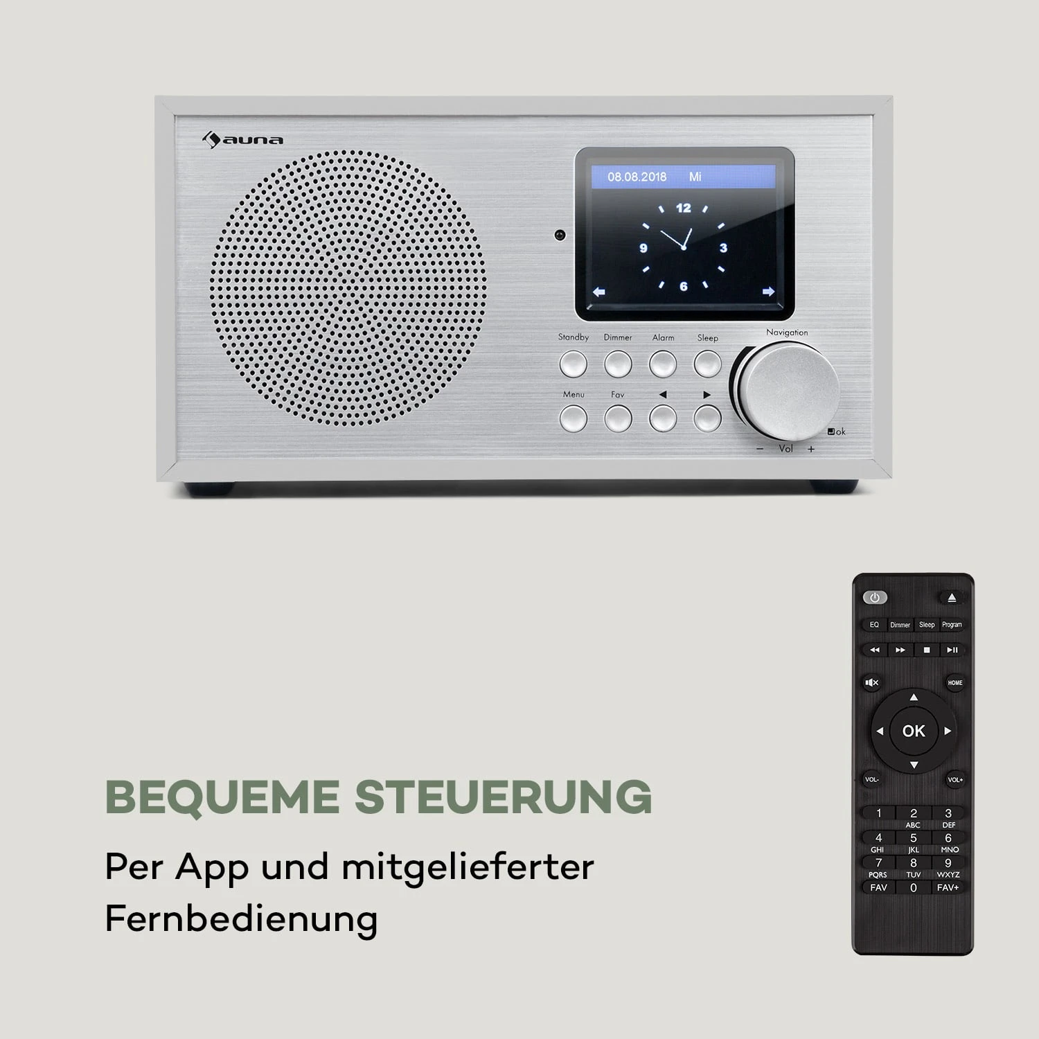Silver Star Mini Internet DAB+/UKW Radio, WiFi, BT, DAB+/UKW, Weiß – Bild 3