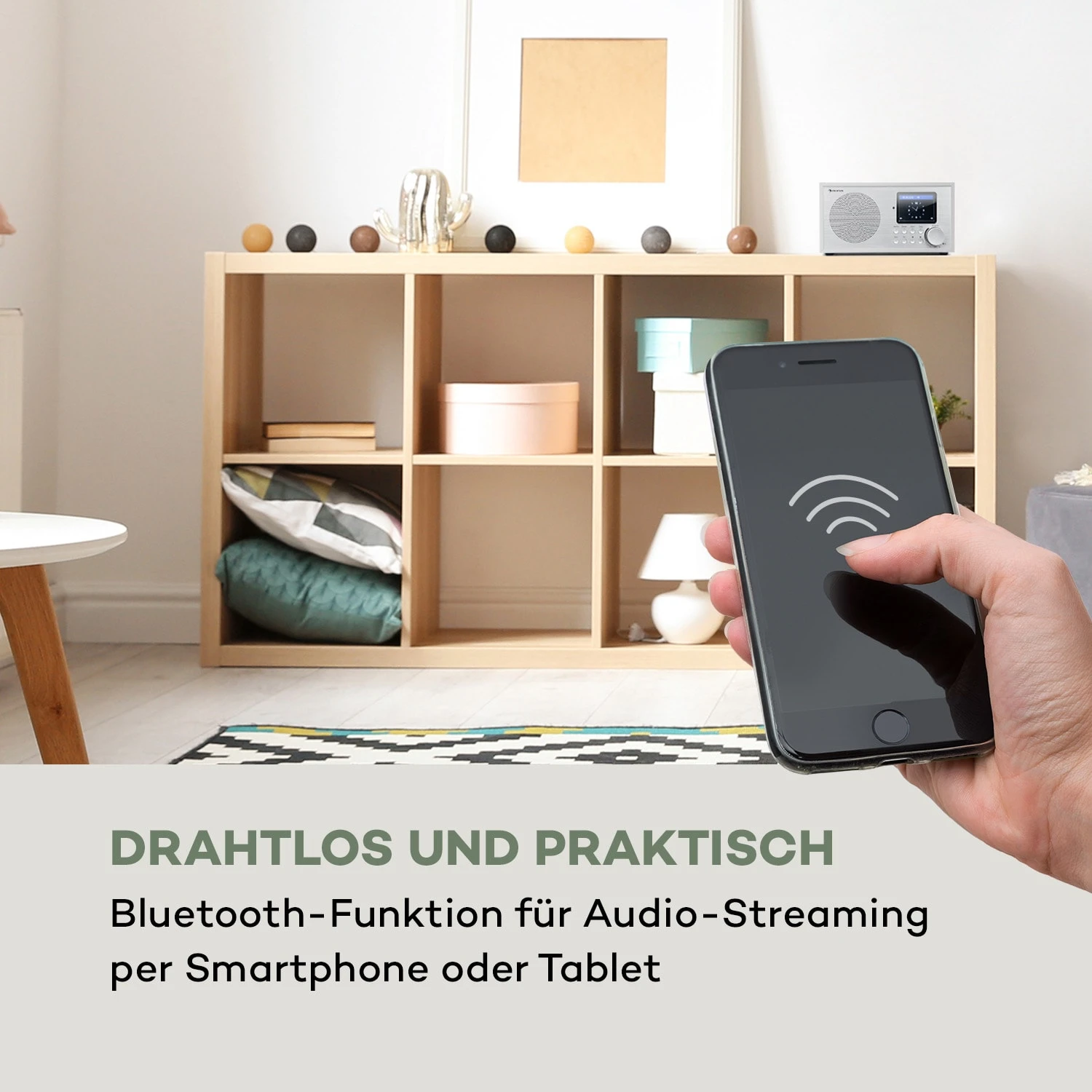 Silver Star Mini Internet DAB+/UKW Radio, WiFi, BT, DAB+/UKW, Weiß – Bild 5