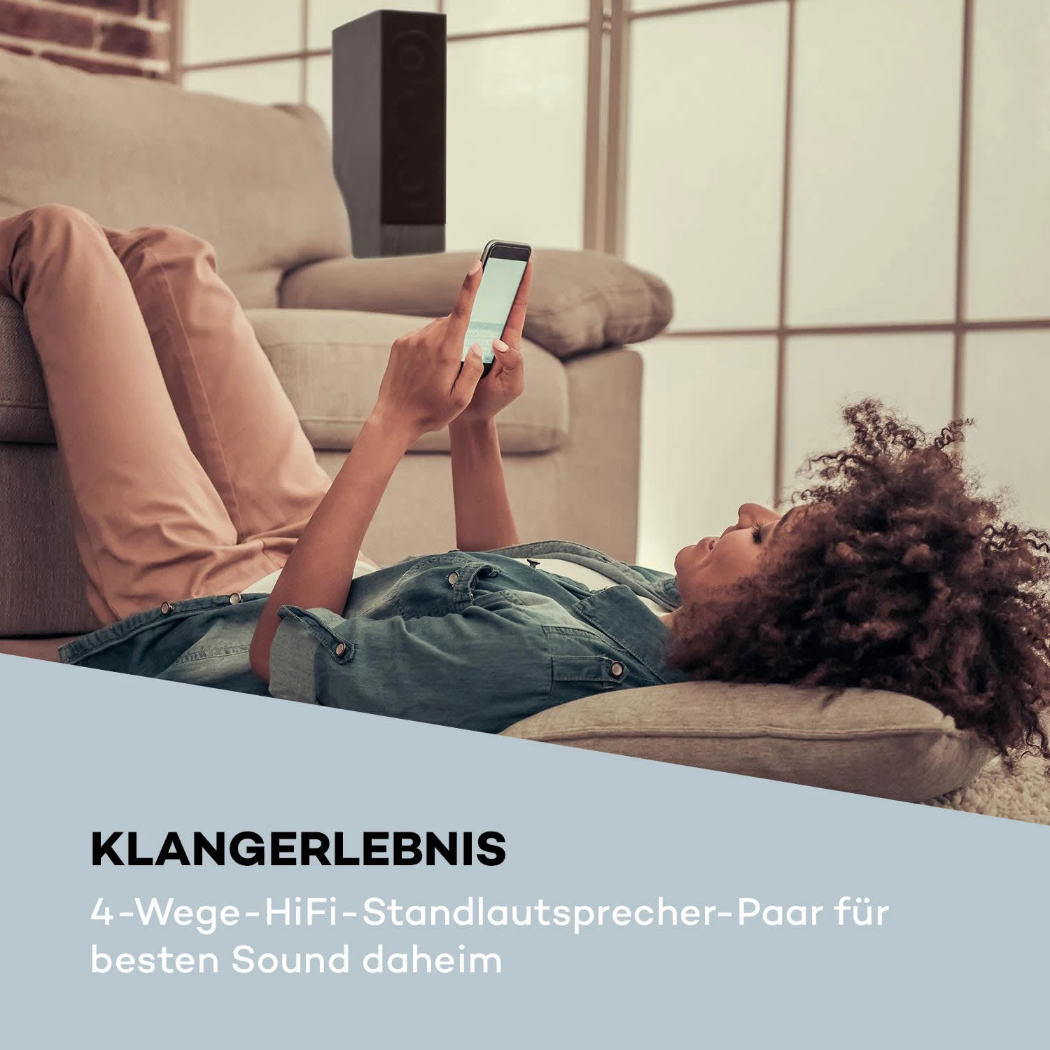 Line 4707 Standlautsprecher 4-Wege-HiFi-Lautsprecher-Paar 960Wmax. – Bild 2