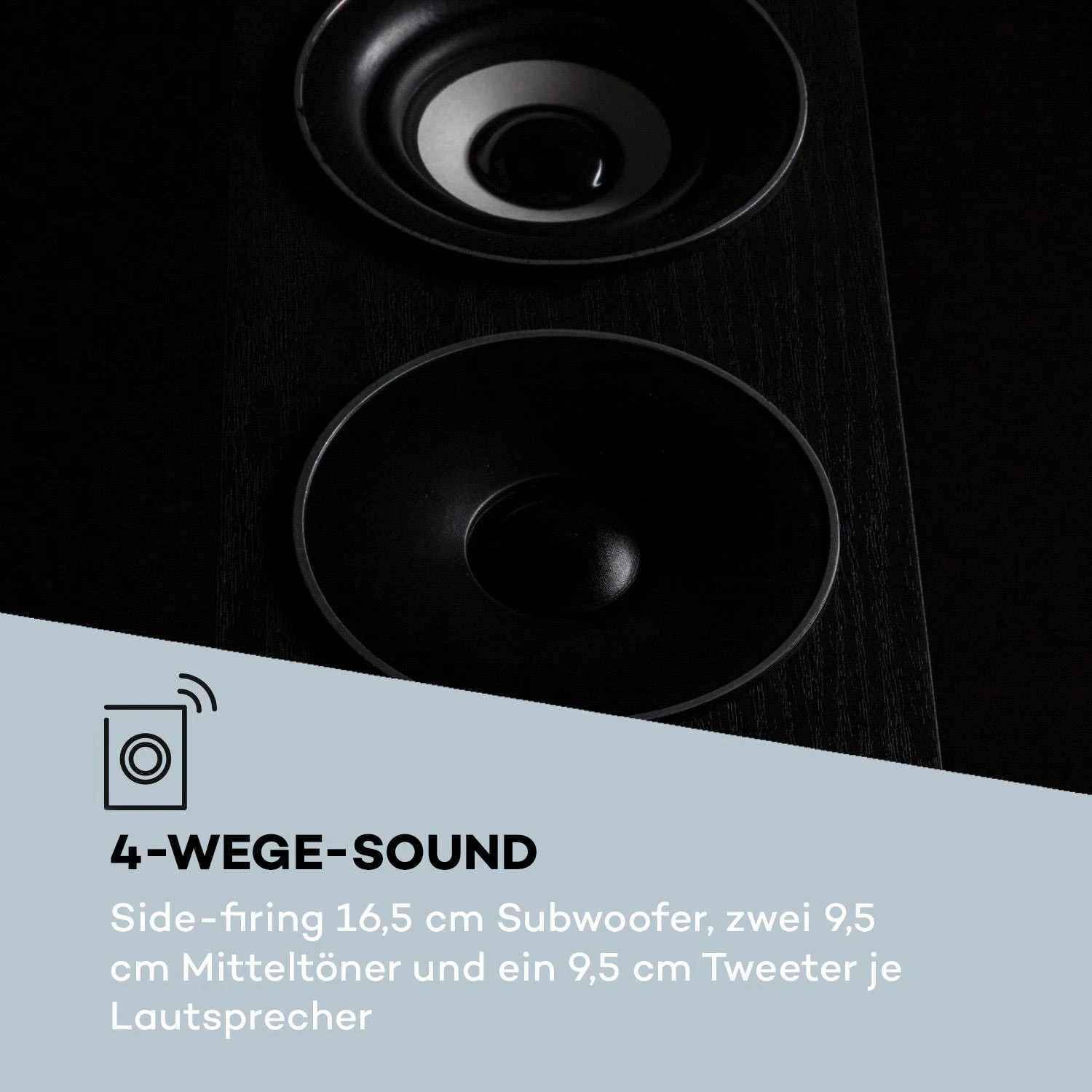 Line 4707 Standlautsprecher 4-Wege-HiFi-Lautsprecher-Paar 960Wmax. – Bild 4