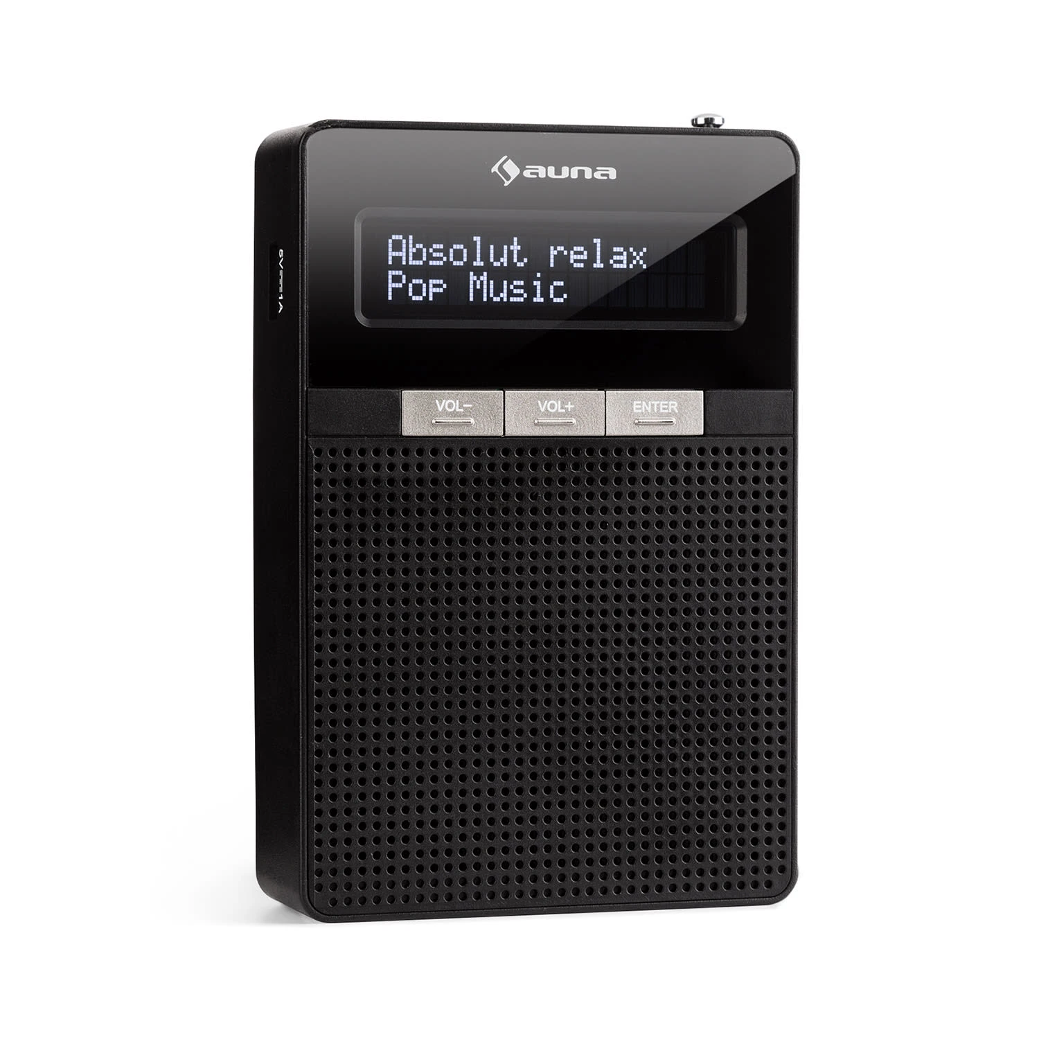 DigiPlug DAB Steckdosen-Radio, DAB+, UKW/PLL, BT, LCD-Display, Schwarz