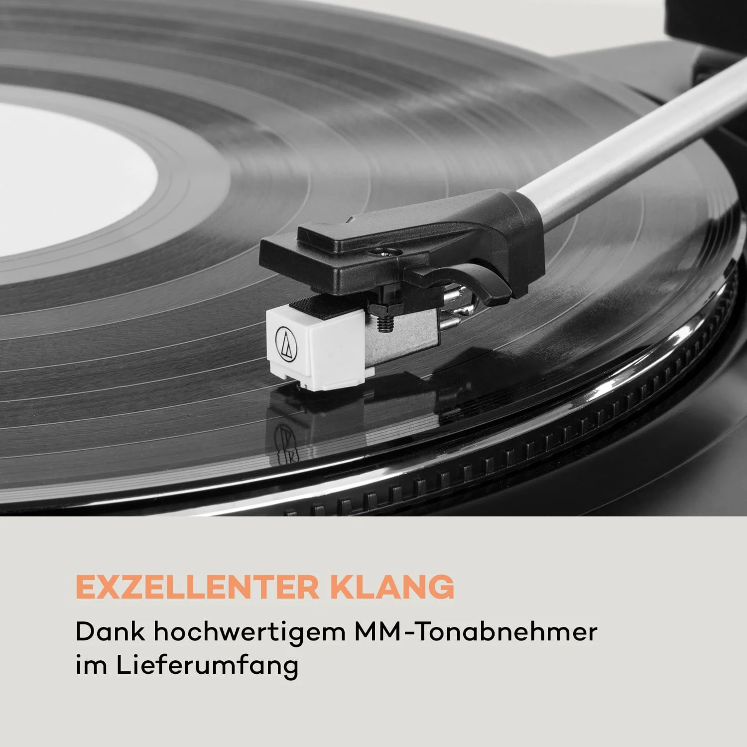 Fullmatic Vollautomatischer Plattenspieler USB Vorverstärker Schwarz – Bild 5