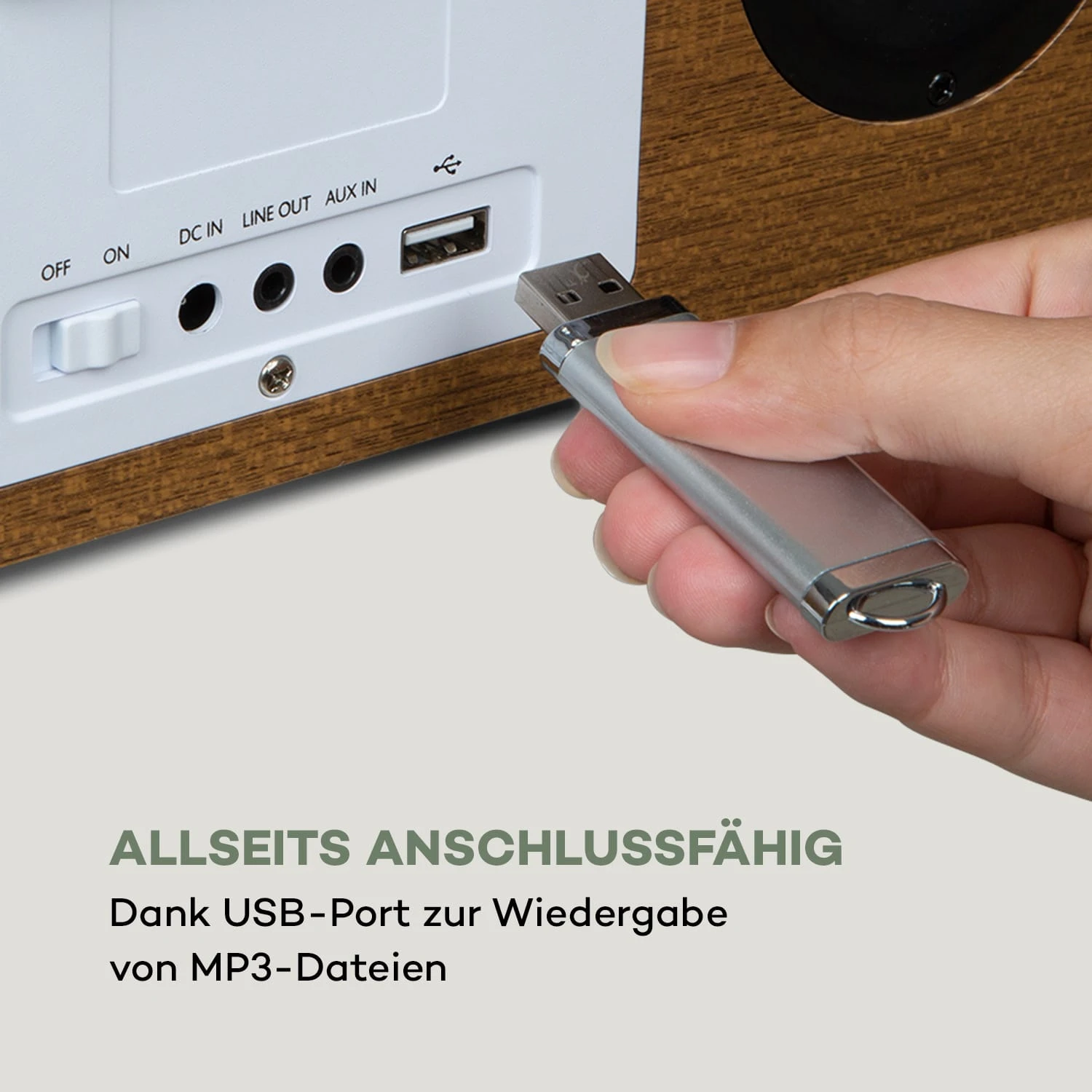Silver Star Stereo Internet DAB+/UKW Radio, WiFi, BT, DAB+/UKW, Eiche – Bild 7