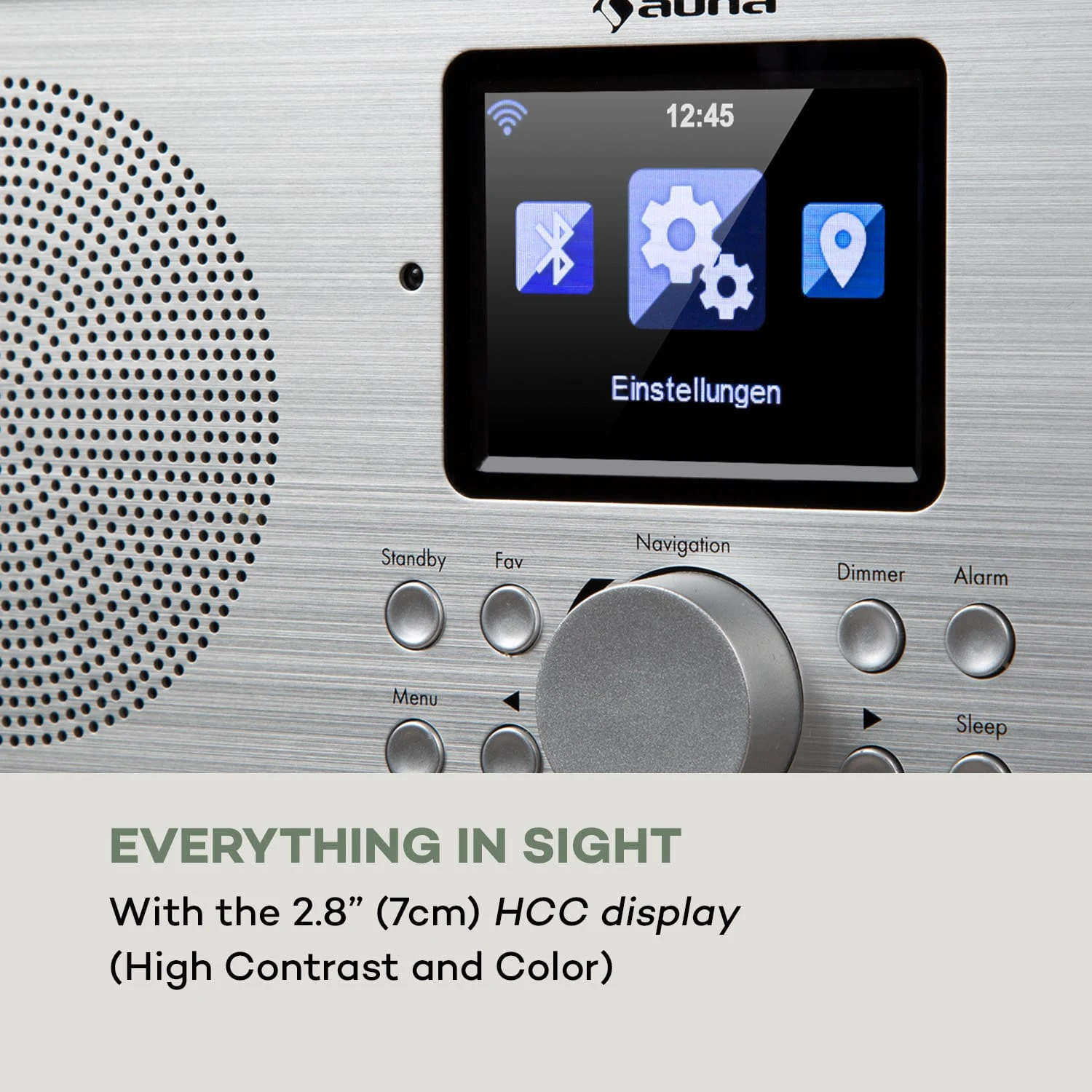 Silver Star Stereo Internet DAB+/UKW Radio, WiFi, BT, DAB+/UKW, Eiche – Bild 6