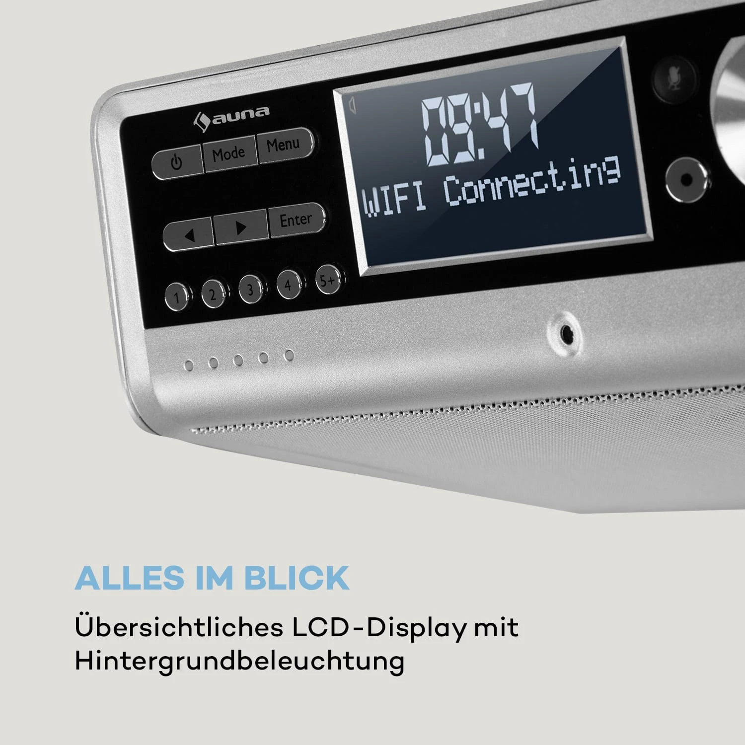 Intelligence DAB+ Küchenradio, Alexa-VoiceControl, Spotify, BT, Silber – Bild 5