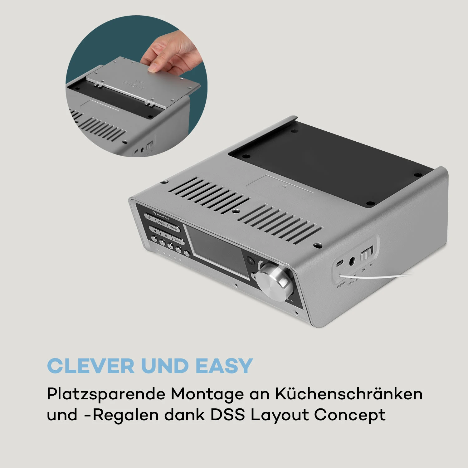 Intelligence DAB+ Küchenradio, Alexa-VoiceControl, Spotify, BT, Silber – Bild 9