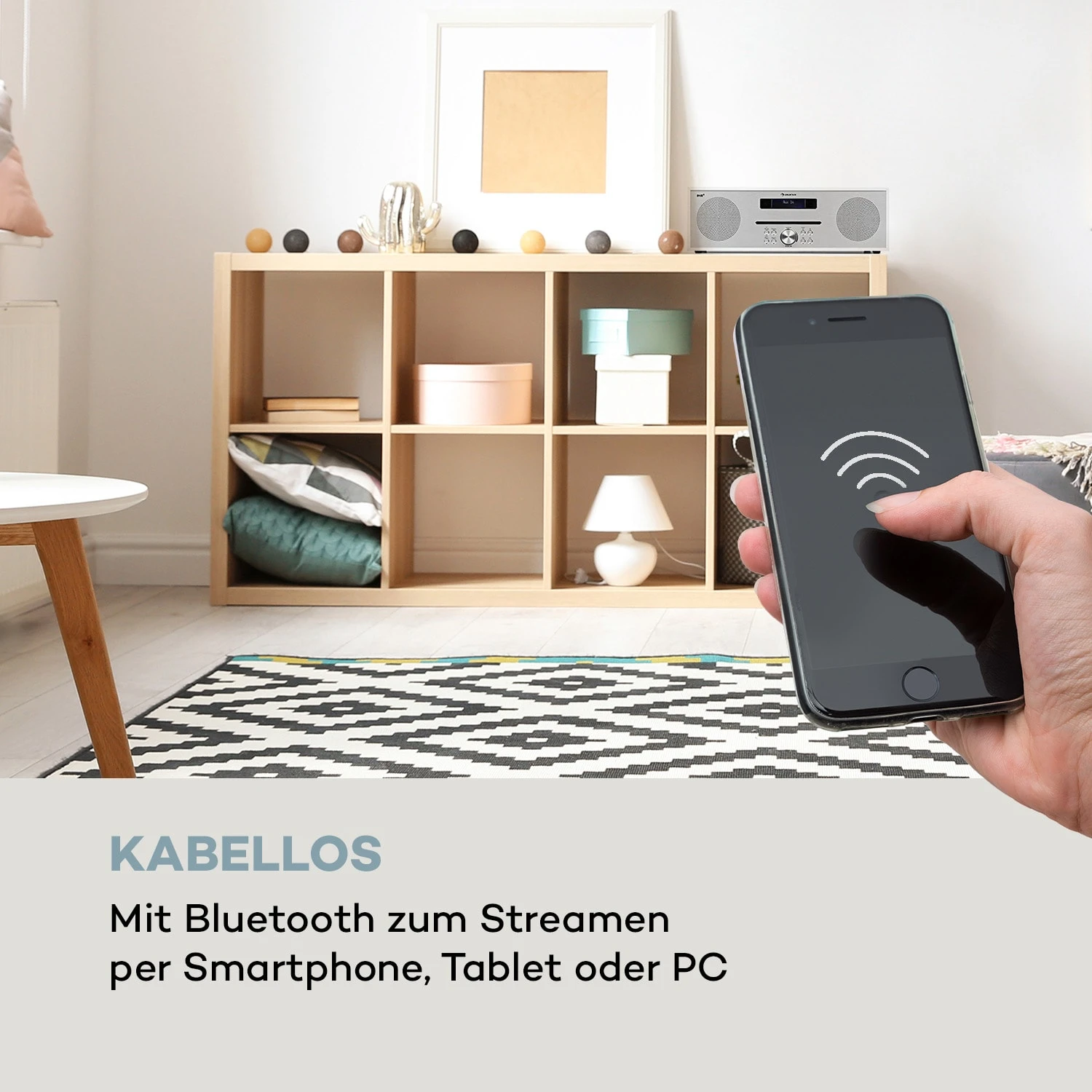 Silver Star CD-DAB 2x20W Max. Slot-In CD-Player DAB+ BT Alu Weiß – Bild 4