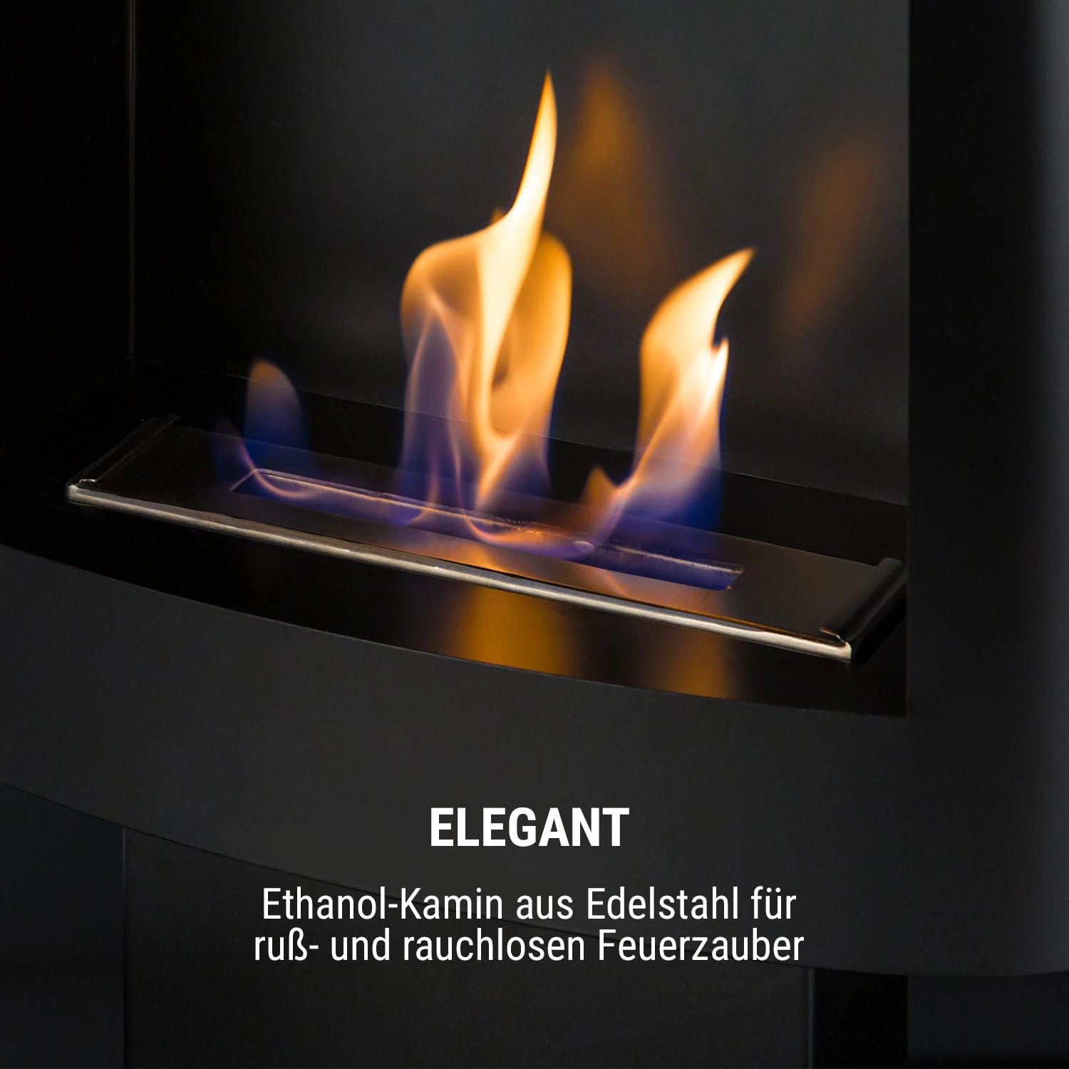 Phantasma Tower Ethanol-Kamin Sicherheitsbrenner Löschhilfe Schwarz – Bild 2