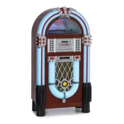 Graceland DAB Jukebox BT CD Vinyl DAB+/UKW USB SD AUX-IN LED-Light