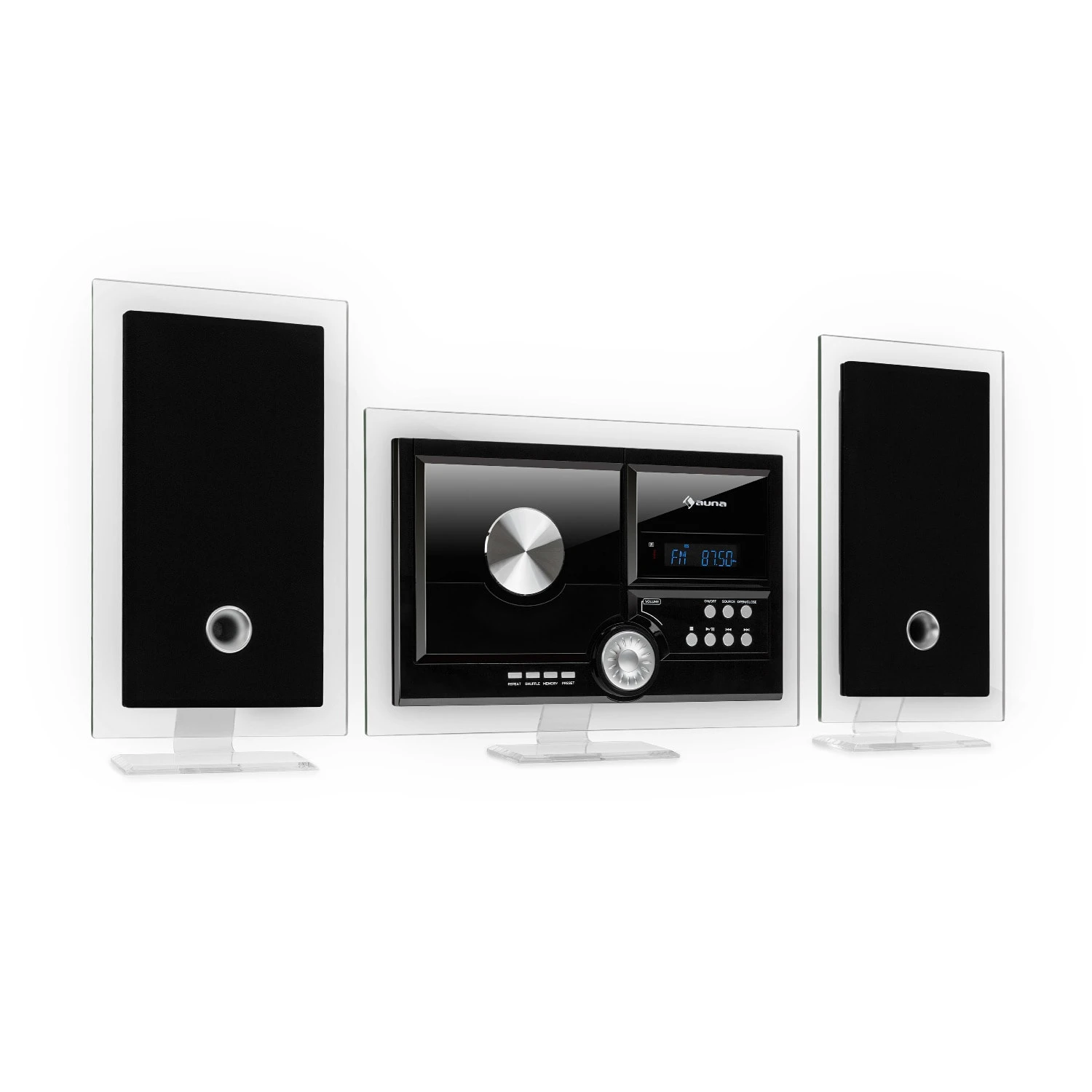 Stereo Sonic DAB+ Stereoanlage, DAB+, CD-Player, USB, BT, Schwarz
