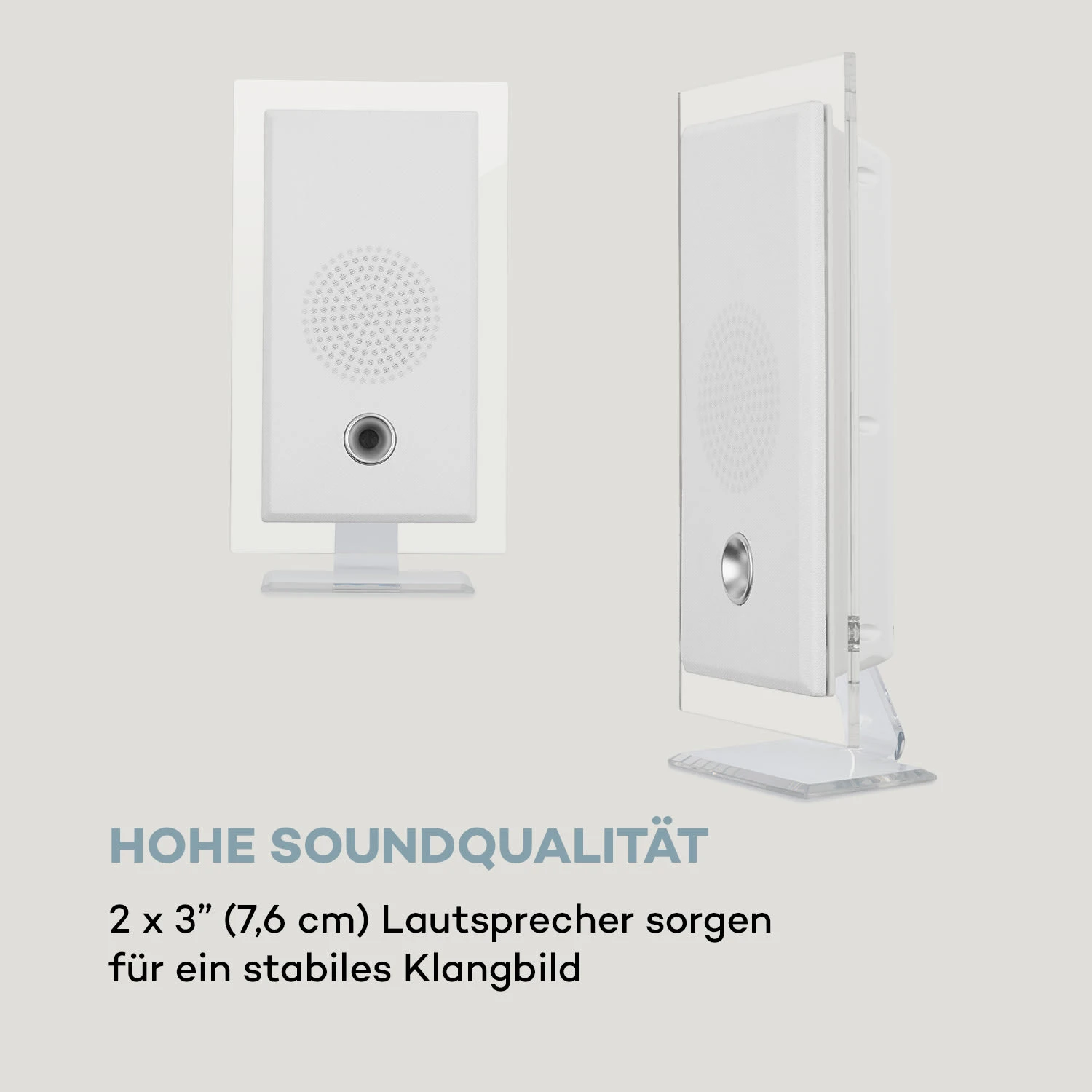 Stereo Sonic DAB+ Stereoanlage, DAB+, CD-Player, USB, BT, Weiß – Bild 8