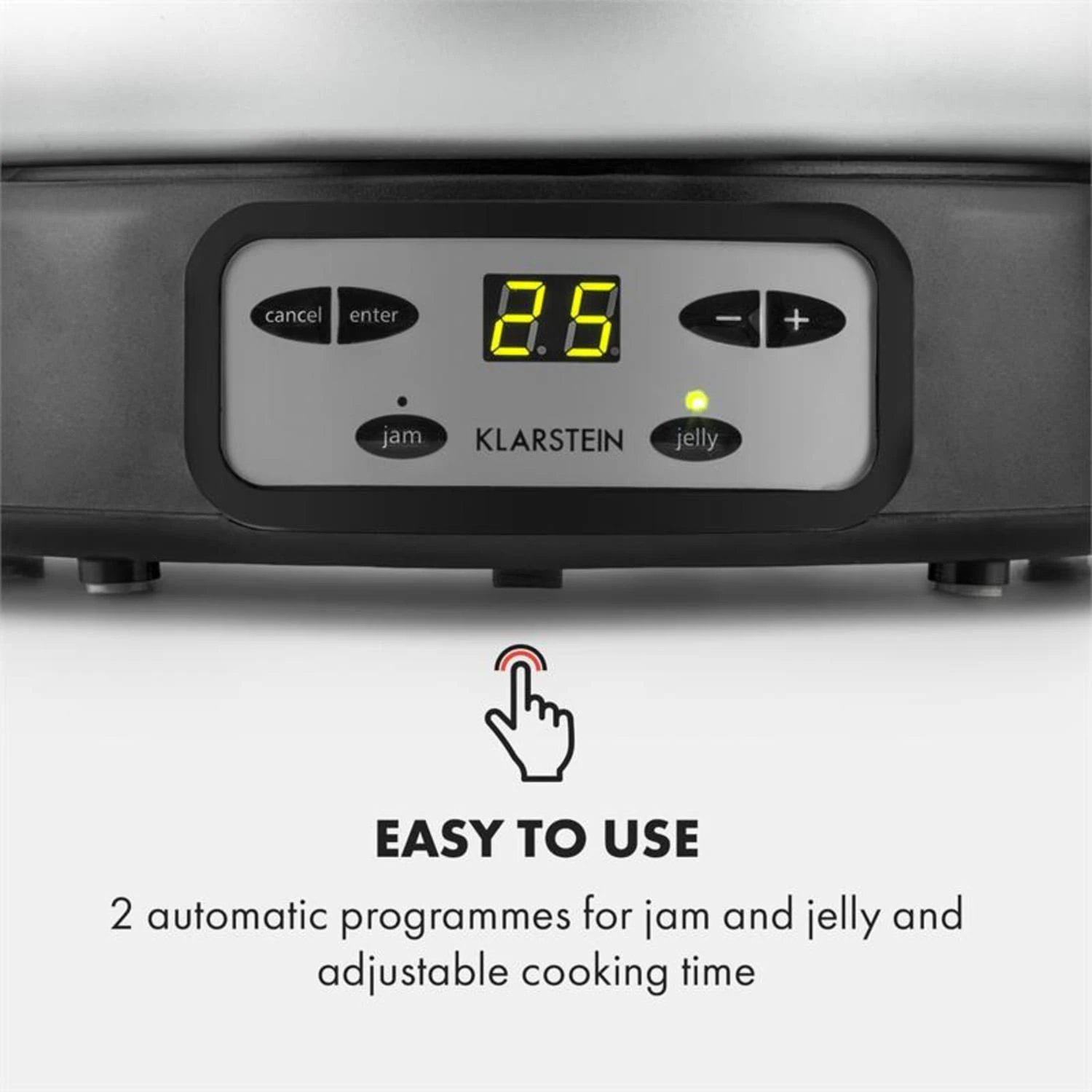 Jam Session Marmeladen- Und Geleekocher 1000W 2 Automatikprogramme – Bild 4