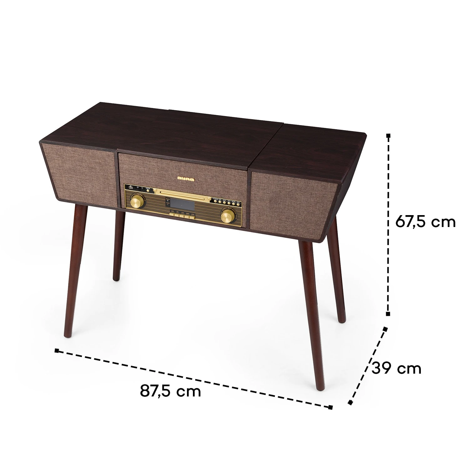 Belle Epoque 1912 Retro-Plattenspieler CD BT USB DAB+/UKW Braun – Bild 11