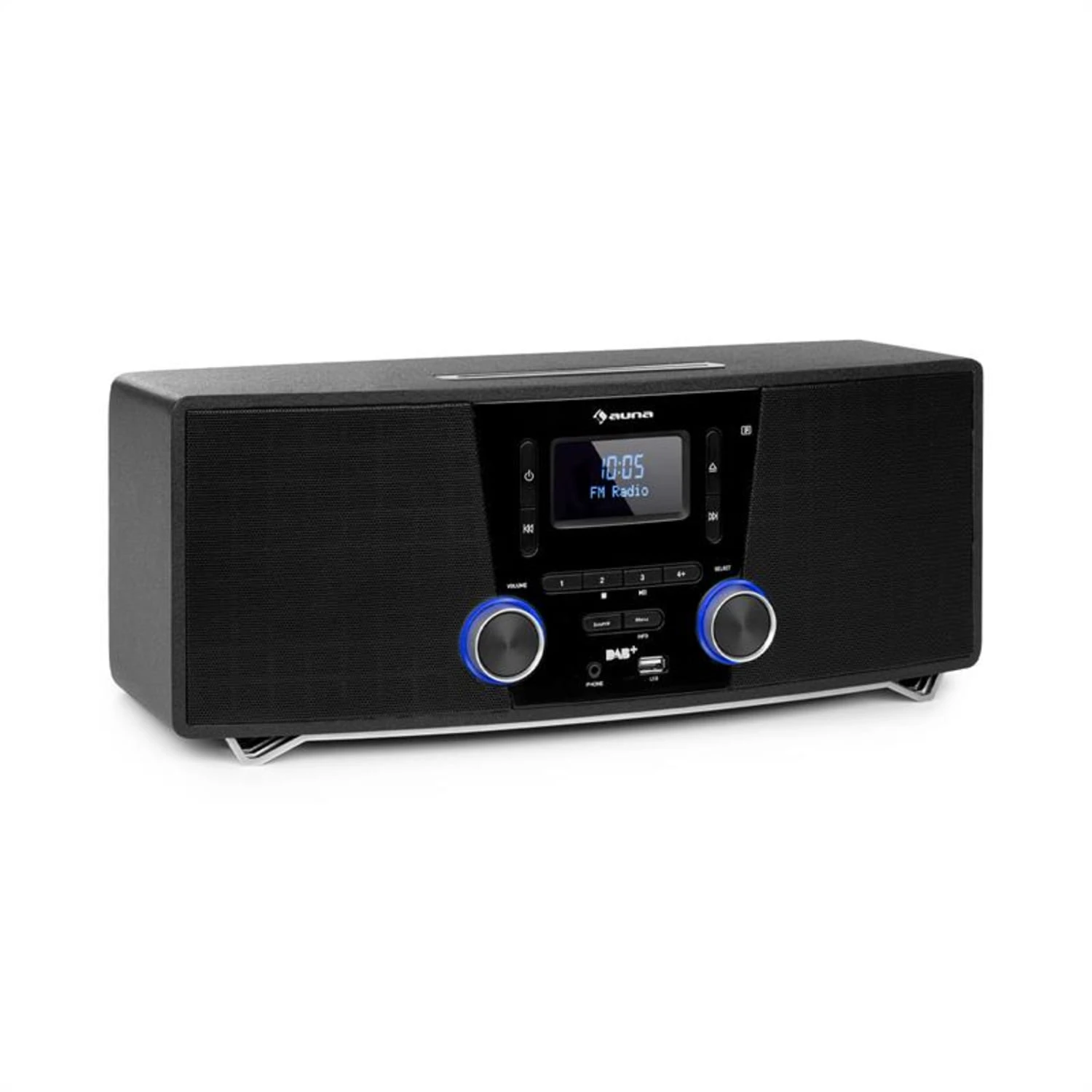 Stockton Micro Stereosystem 20W Max. DAB+ UKW CD-Player BT OLED