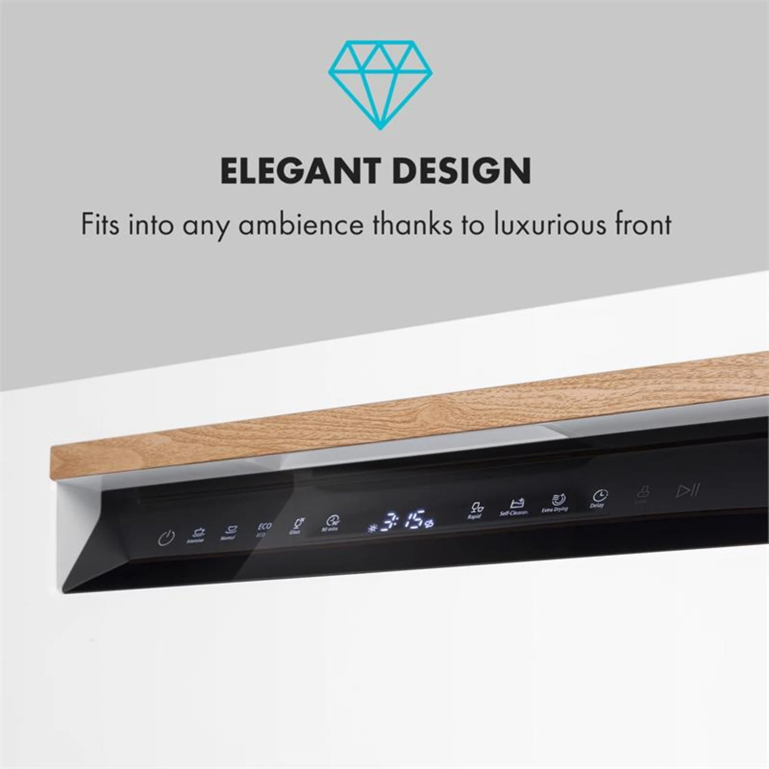 Lagoona Geschirrspülmaschine 1380W 6,5L 6 Gedecke Touch – Bild 10