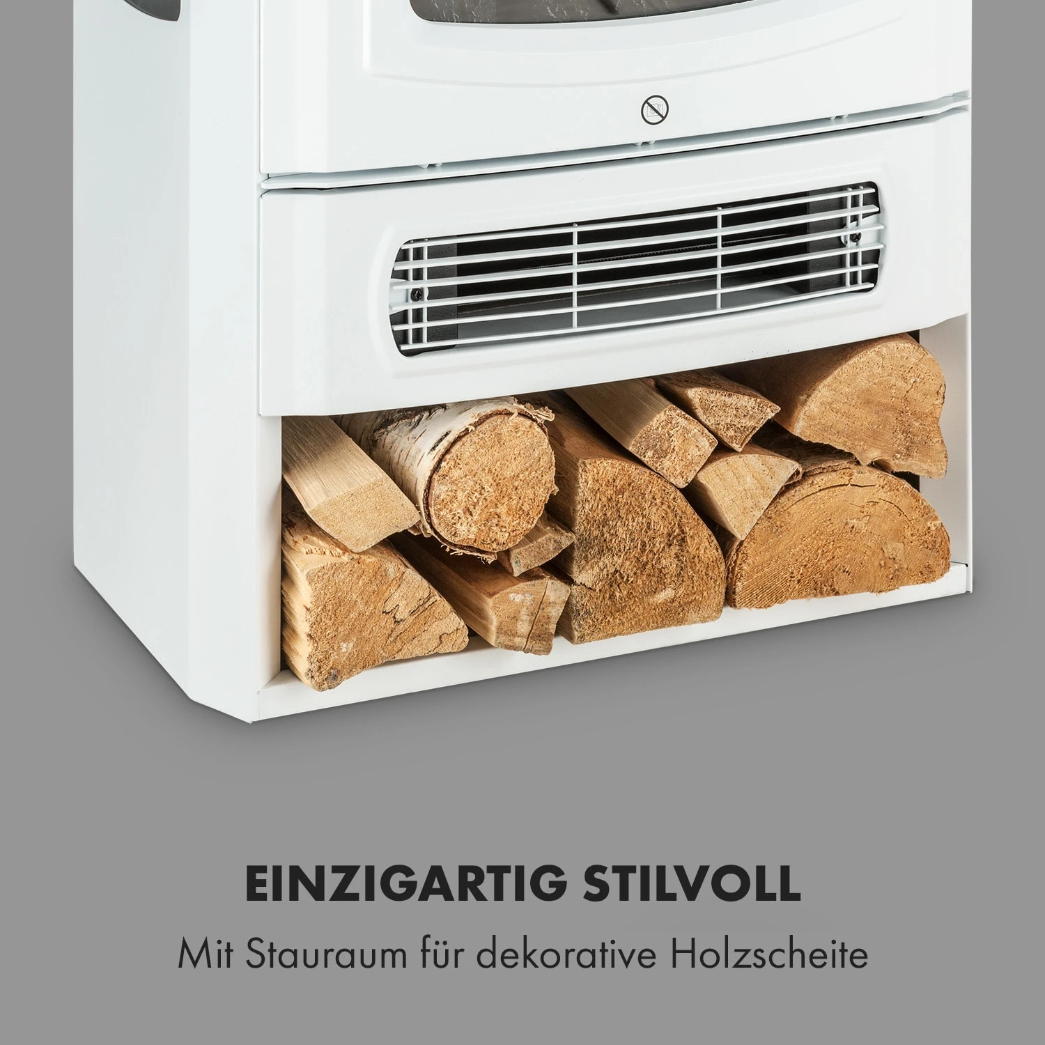 Bormio Panorama Elektrischer Kamin 1000/2000W Thermostat – Bild 5