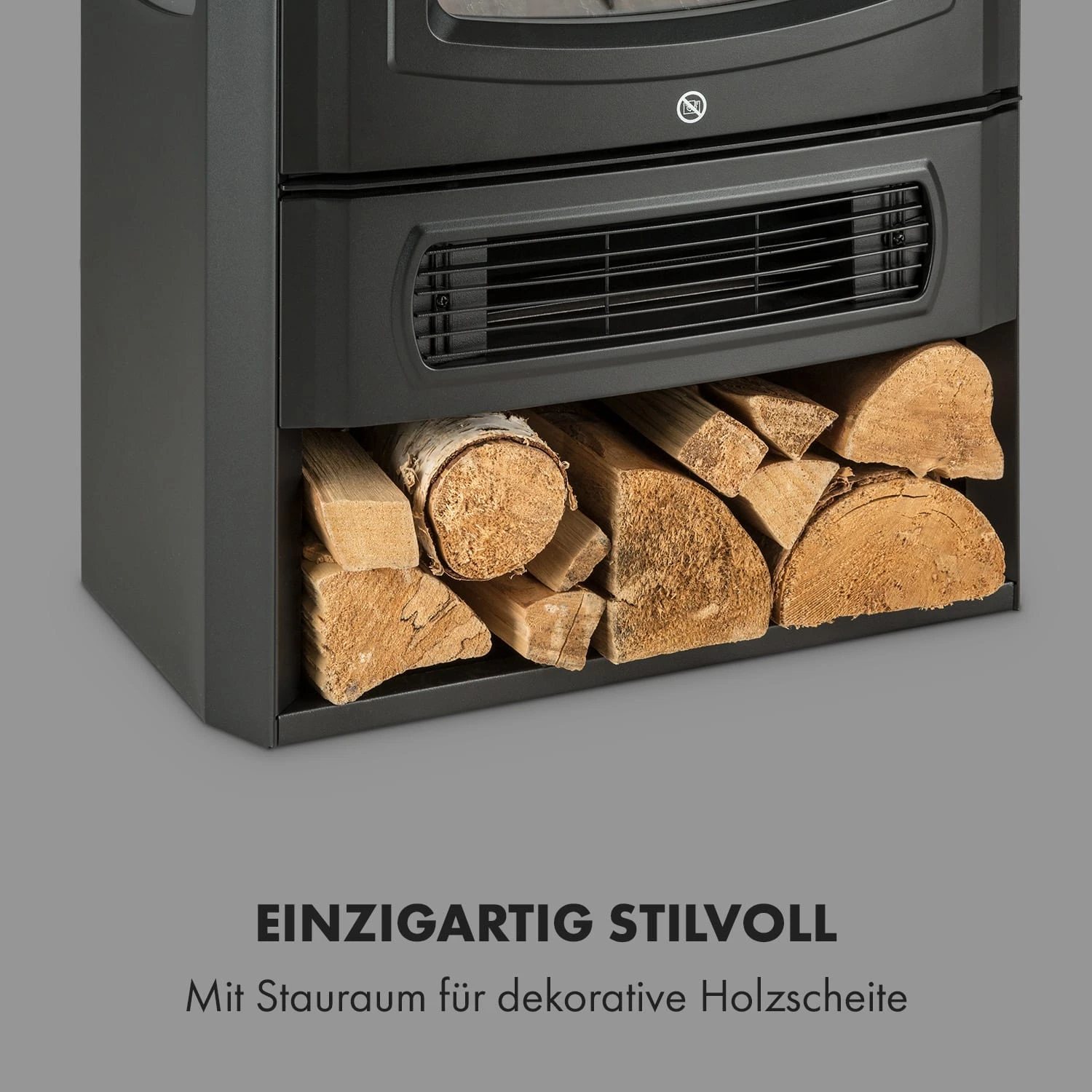 Bormio Panorama Elektrischer Kamin 1000/2000W Thermostat – Bild 5