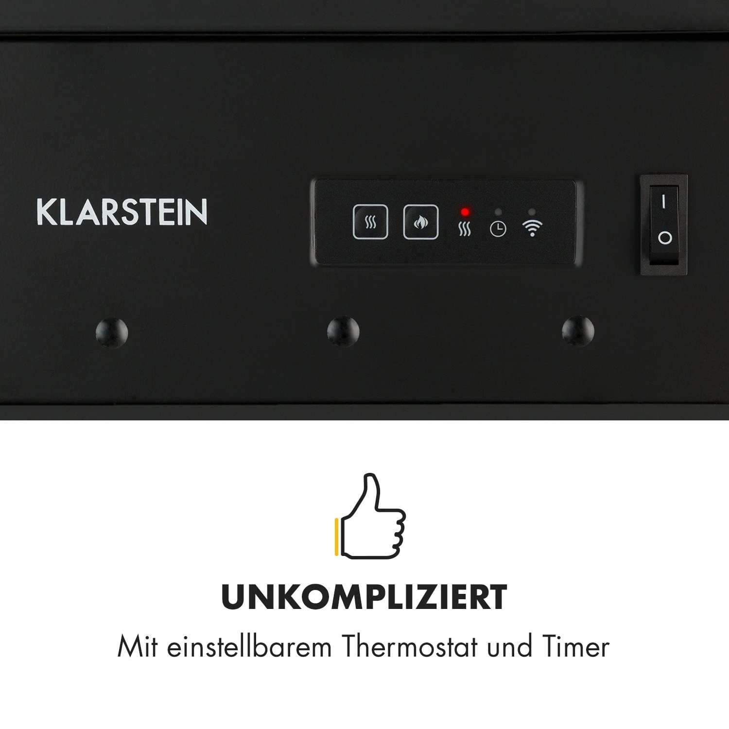 Bormio Smart Elektrokamin 950/1900W Thermostat Wochentimer – Bild 5