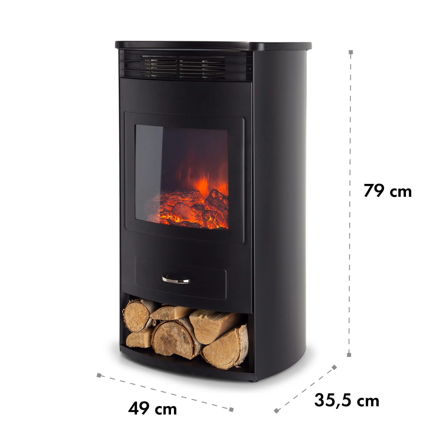 Bormio Smart Elektrokamin 950/1900W Thermostat Wochentimer – Bild 10