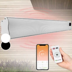 Cosmic Beam Smart 24 Infrarot-Heizstrahler 2400W App-Steuerung Fernbedienung