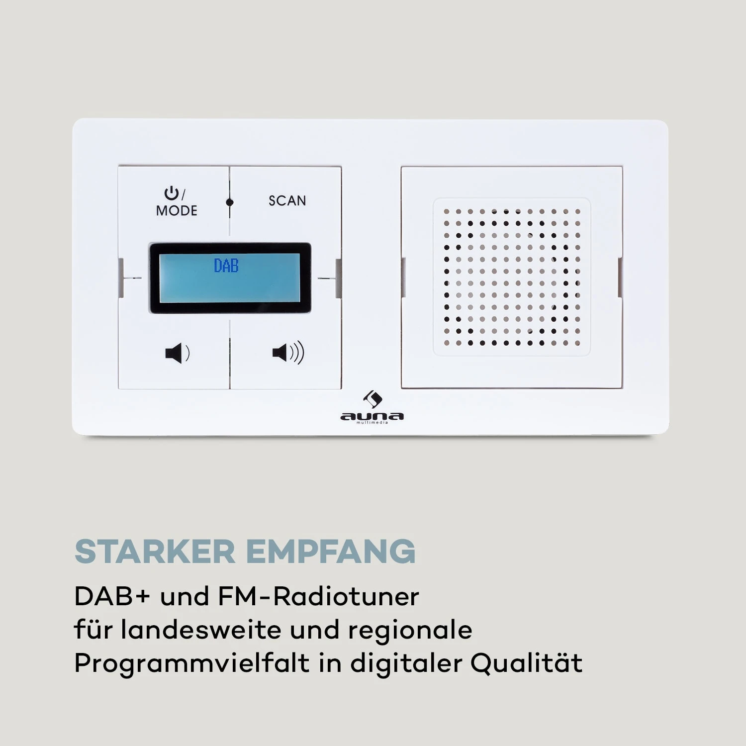Auna DigiPlug UP Unterputz-Radio DAB+/FM BT LC-Display – Bild 2