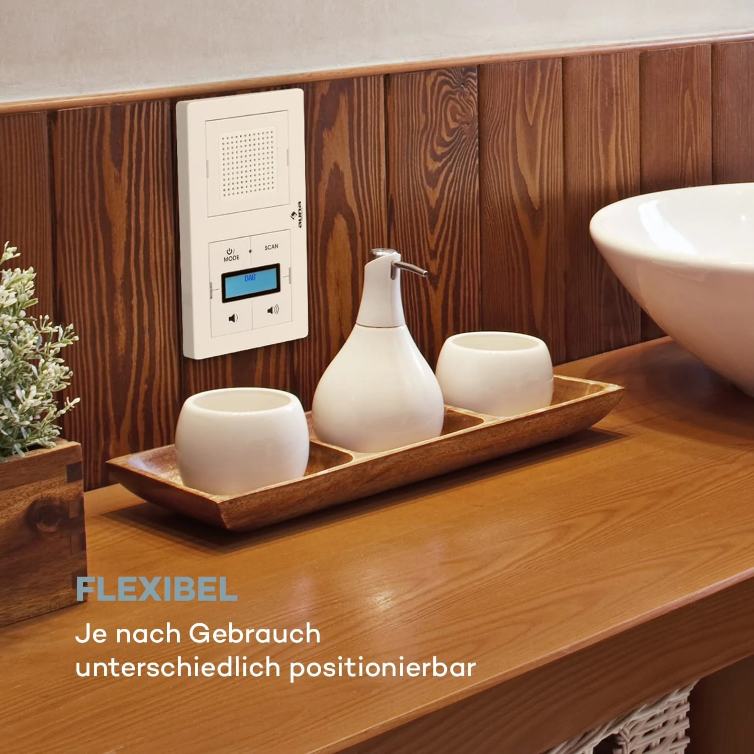 Auna DigiPlug UP Unterputz-Radio DAB+/FM BT LC-Display – Bild 4