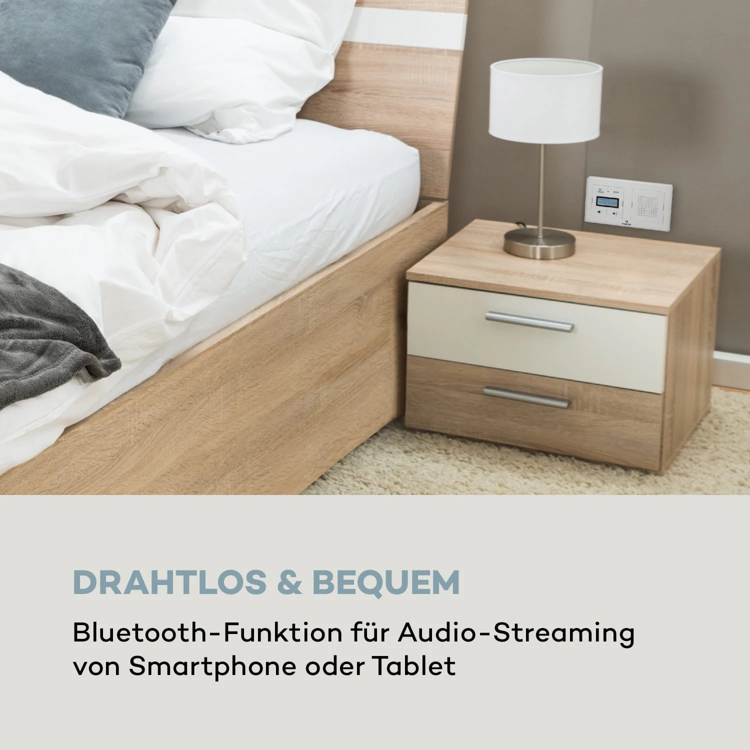 Auna DigiPlug UP Unterputz-Radio DAB+/FM BT LC-Display – Bild 5