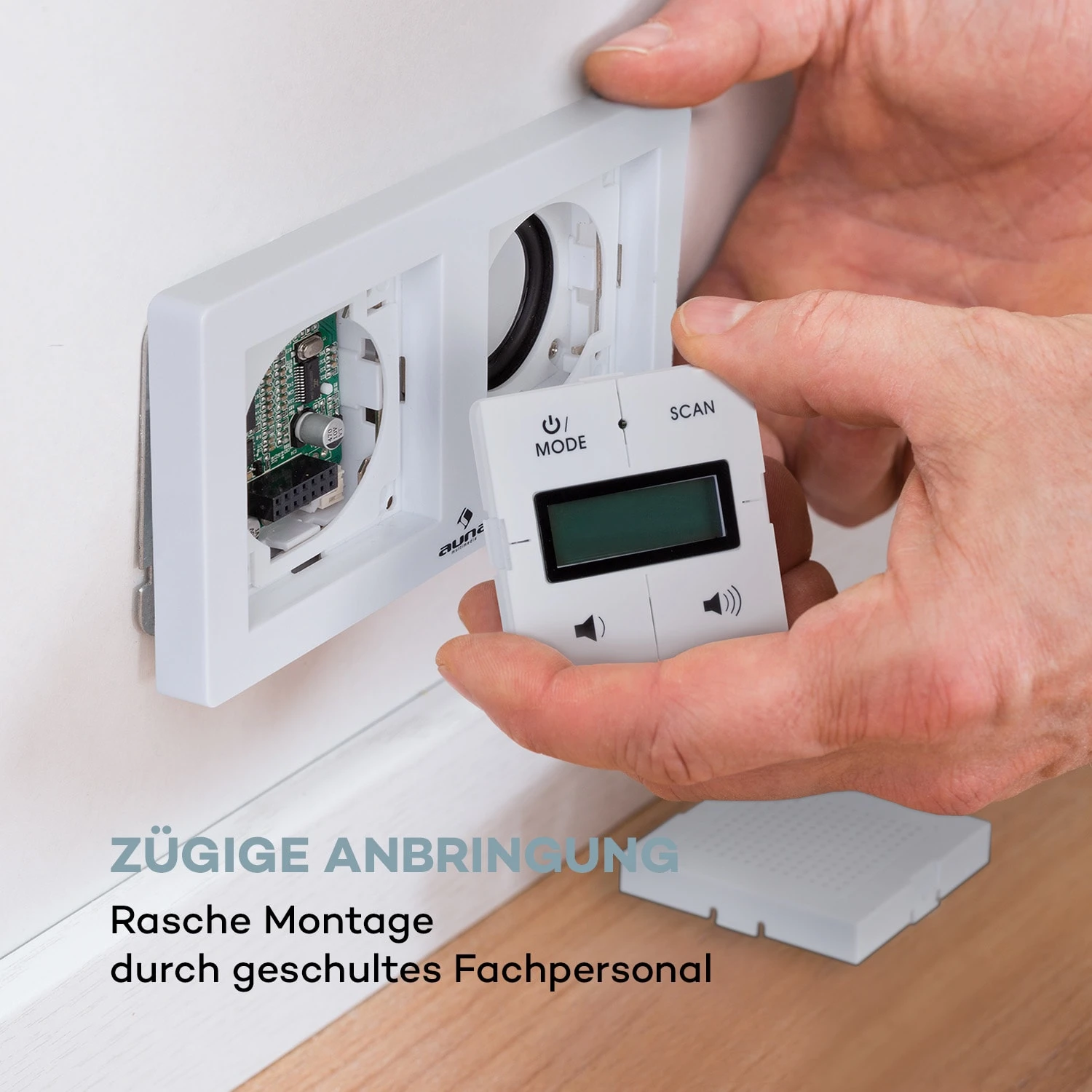 Auna DigiPlug UP Unterputz-Radio DAB+/FM BT LC-Display – Bild 9