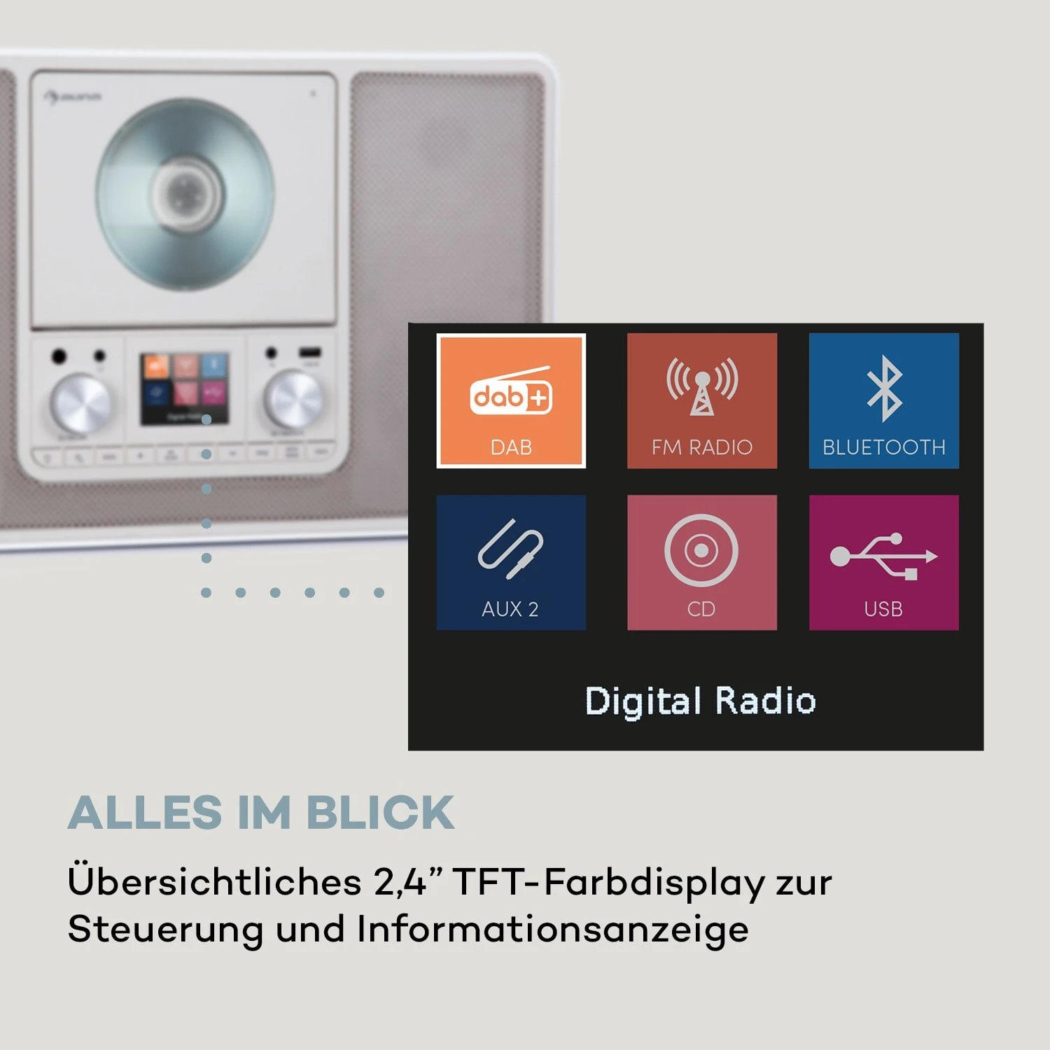 Scala VCD Digitalradio CD BT MP3 DAB+ UKW Radio – Bild 6