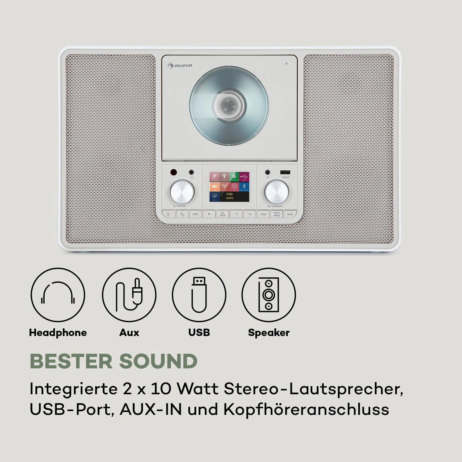 Scala VCD-IR Internetradio WLAN CD BT MP3 DAB+ UKW Radio – Bild 8