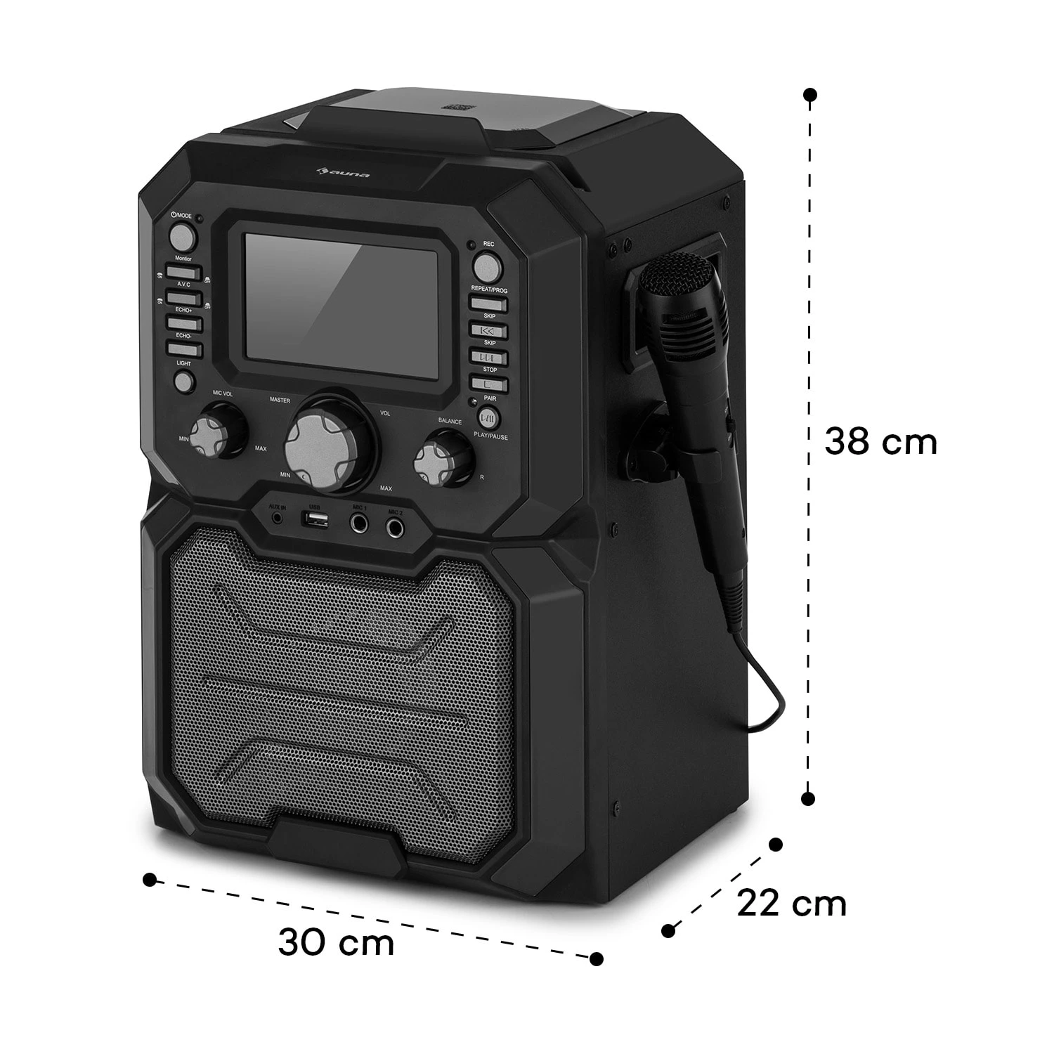 Rockstar Plus Karaoke-Anlage Karaokemaschine BT USP CD LED-Show RCA – Bild 9