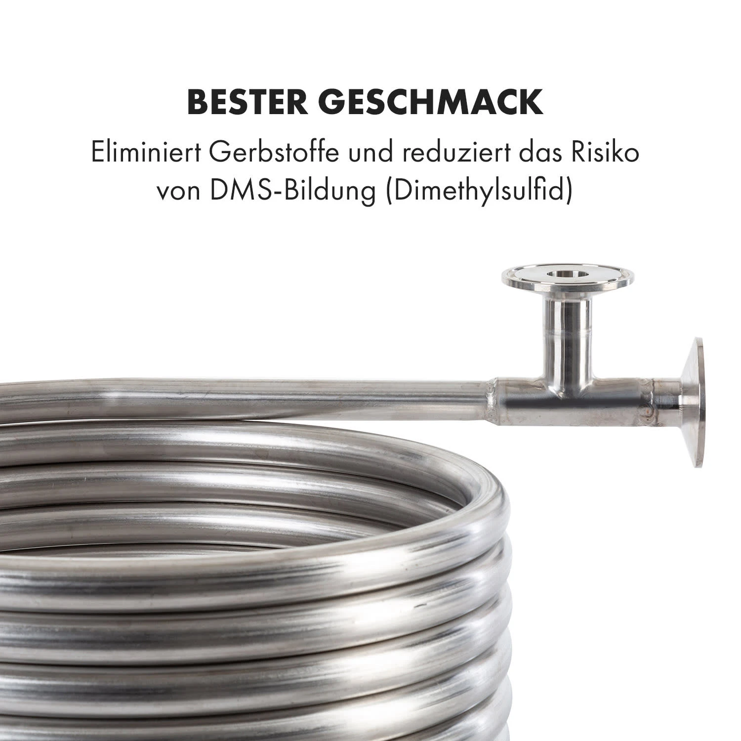 Counterflow Gegenstromkühler Ø28cm 9 Schleifen 304 Edelstahl – Bild 5
