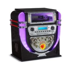 Graceland Mini Jukebox CD-Player Plattenspieler DAB+/FM-Radio LED