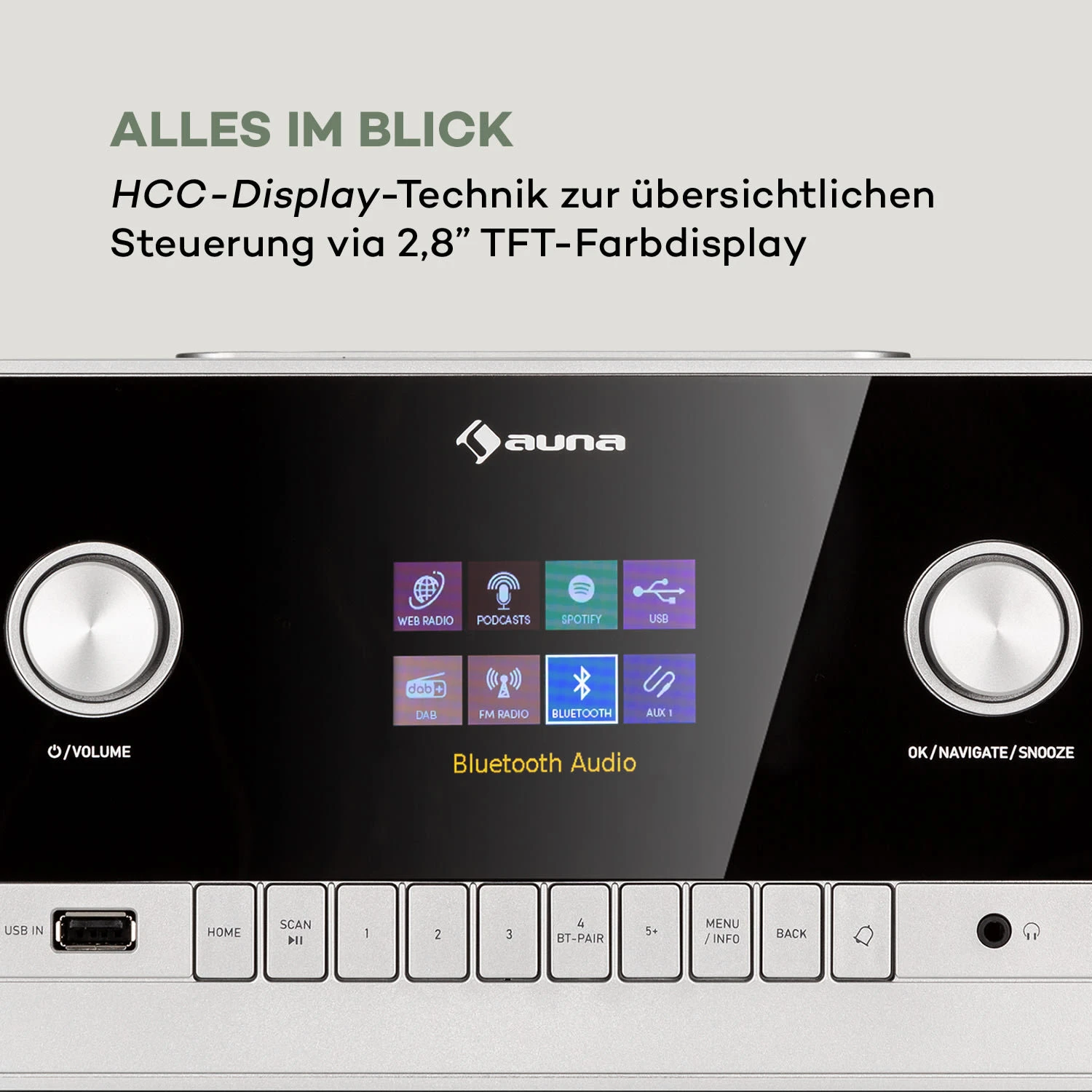 Connect 150 MKII 2.1-Internetradio DAB+/FM Spotify BT 2,8" TFT-Display – Bild 7