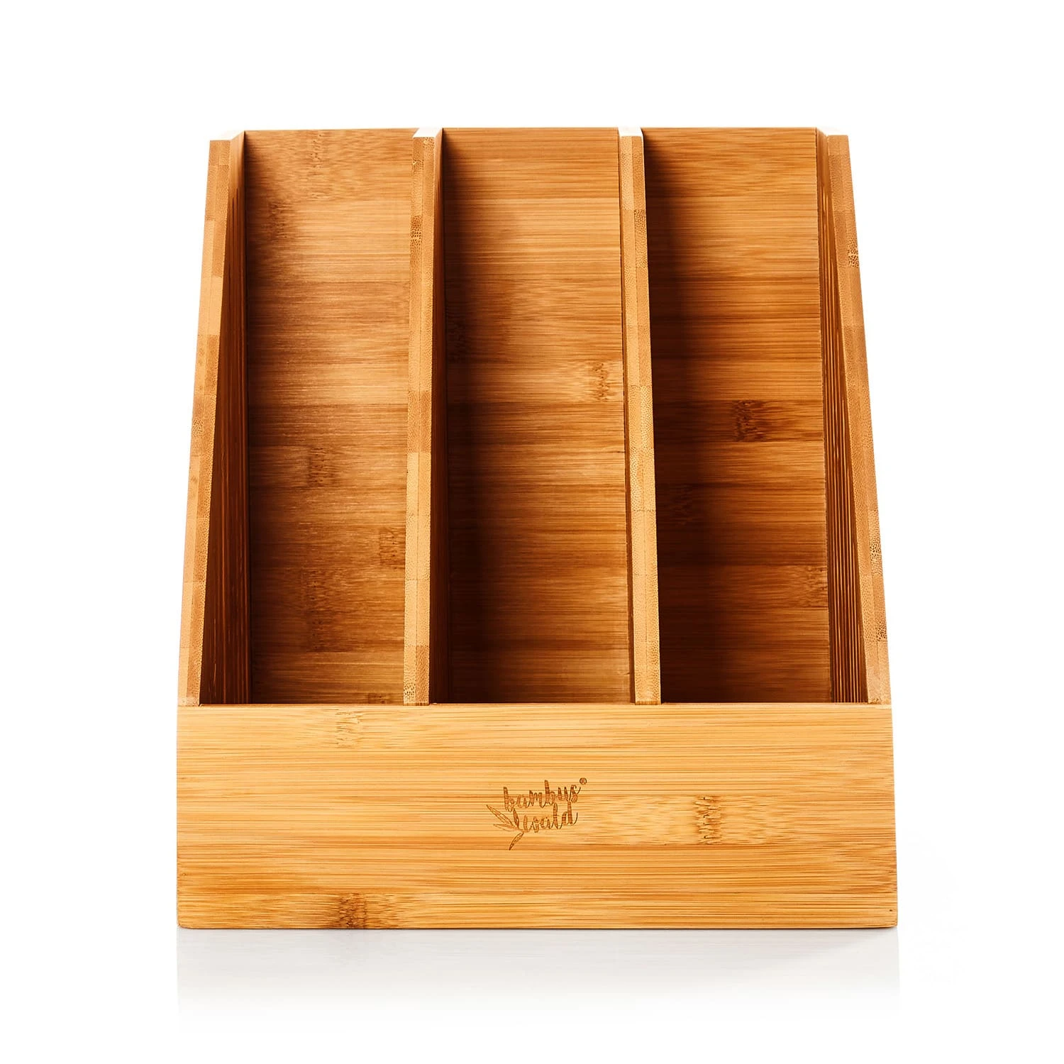 Stehsammler 3 Fächer Maße: 26,5x28x30 Cm Für DINA4-Formate Bambus – Bild 7