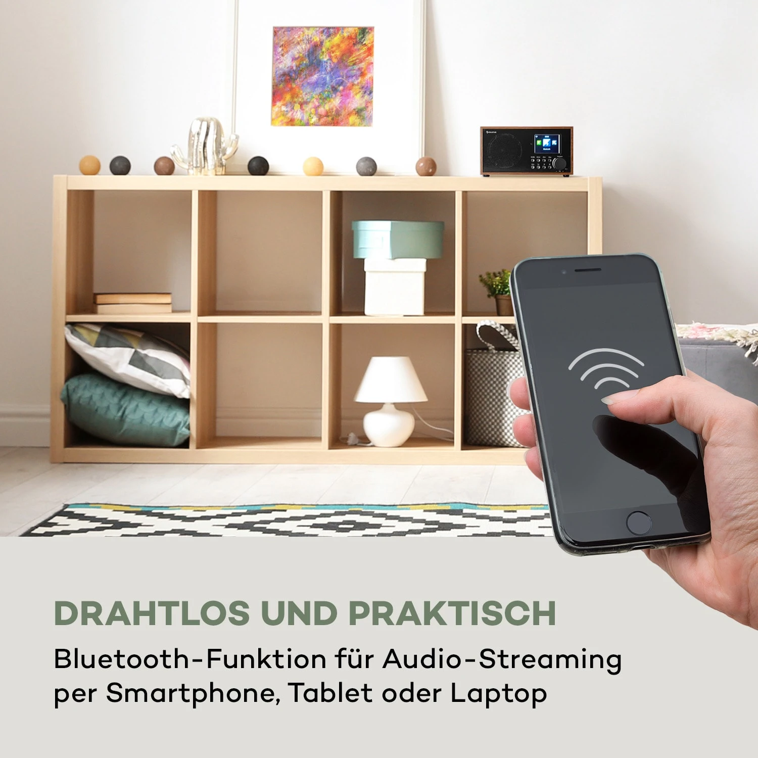 Silver Star Mini Internet DAB+/UKW Radio WiFi BT USB App-Steuerung – Bild 4