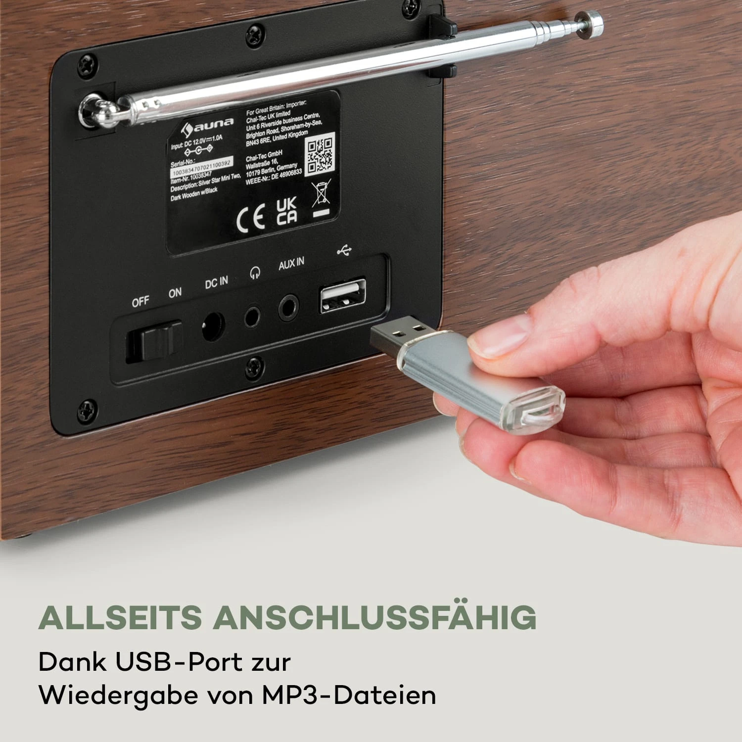 Silver Star Mini Internet DAB+/UKW Radio WiFi BT USB App-Steuerung – Bild 7