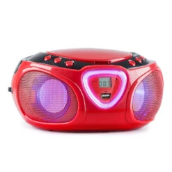 Roadie CD Boombox UKW-Radio Lichtshow CD-Player Bluetooth 5.0