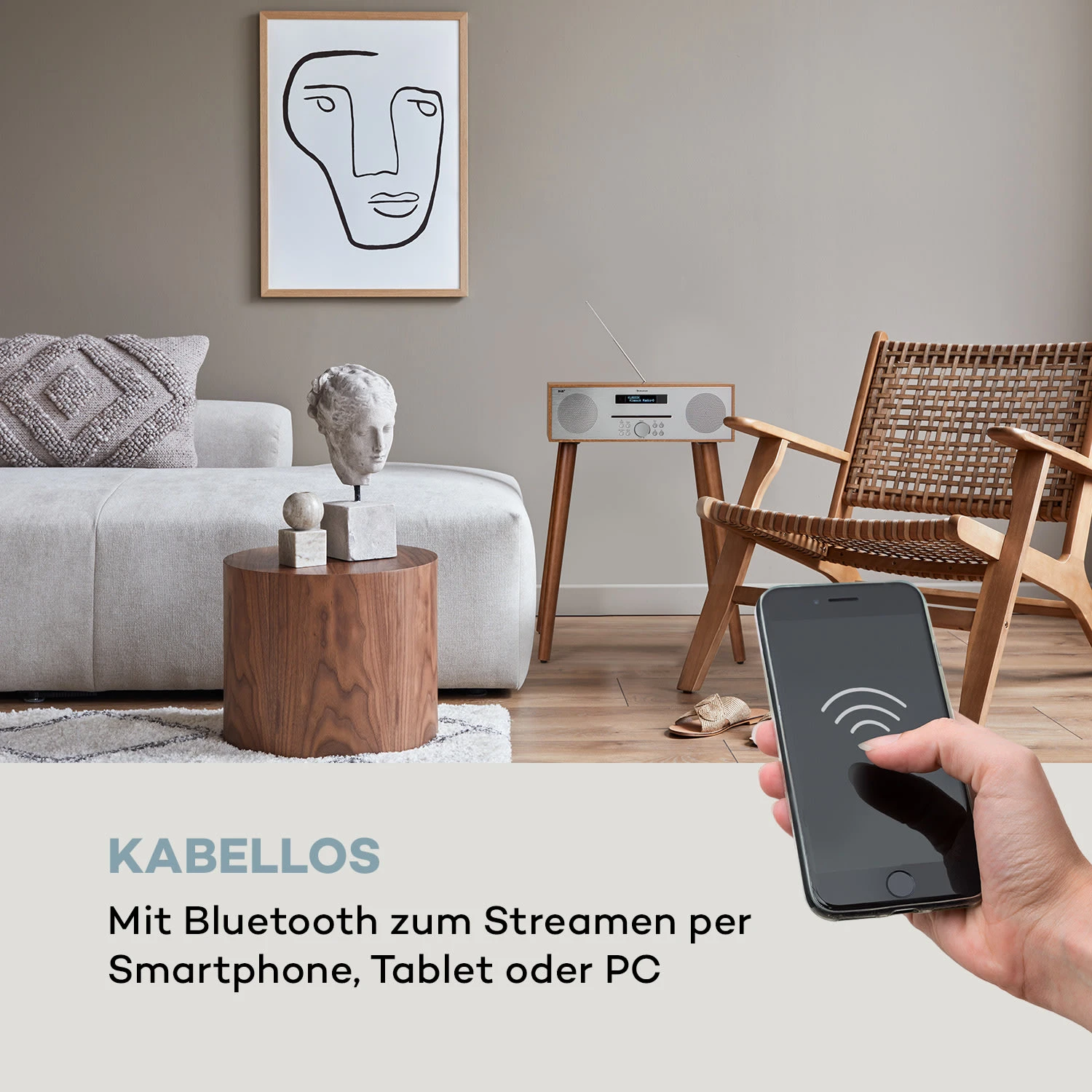 Silver Star CD-DAB 2x10W Max. Slot-In CD-Player DAB+ BT Alu – Bild 7